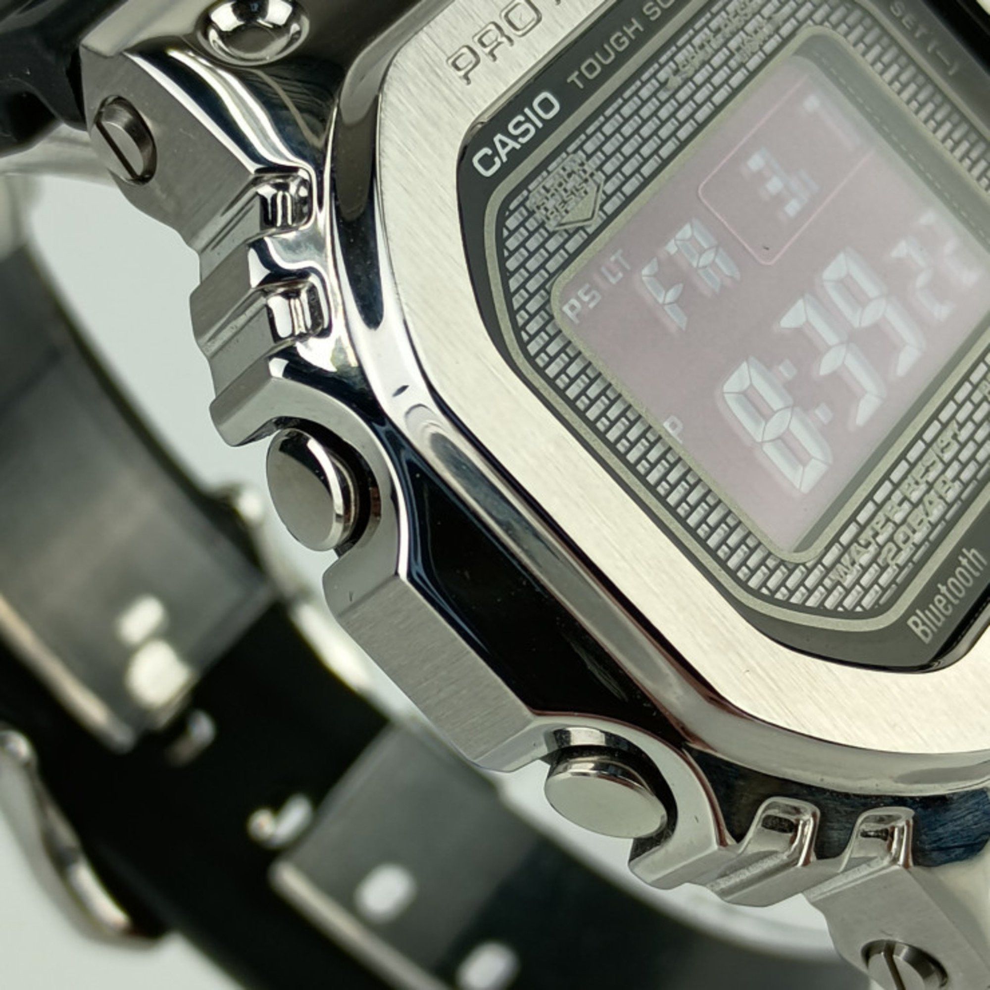 Casio CASIO G-SHOCK FULL METAL G-Shock Full Metal Watch GMW-B5000-1JF Silver Black Stainless Steel Resin Men's Digital Tough Solar Radio Bluetooth Size ONE SIZE - 5 Thumbnail