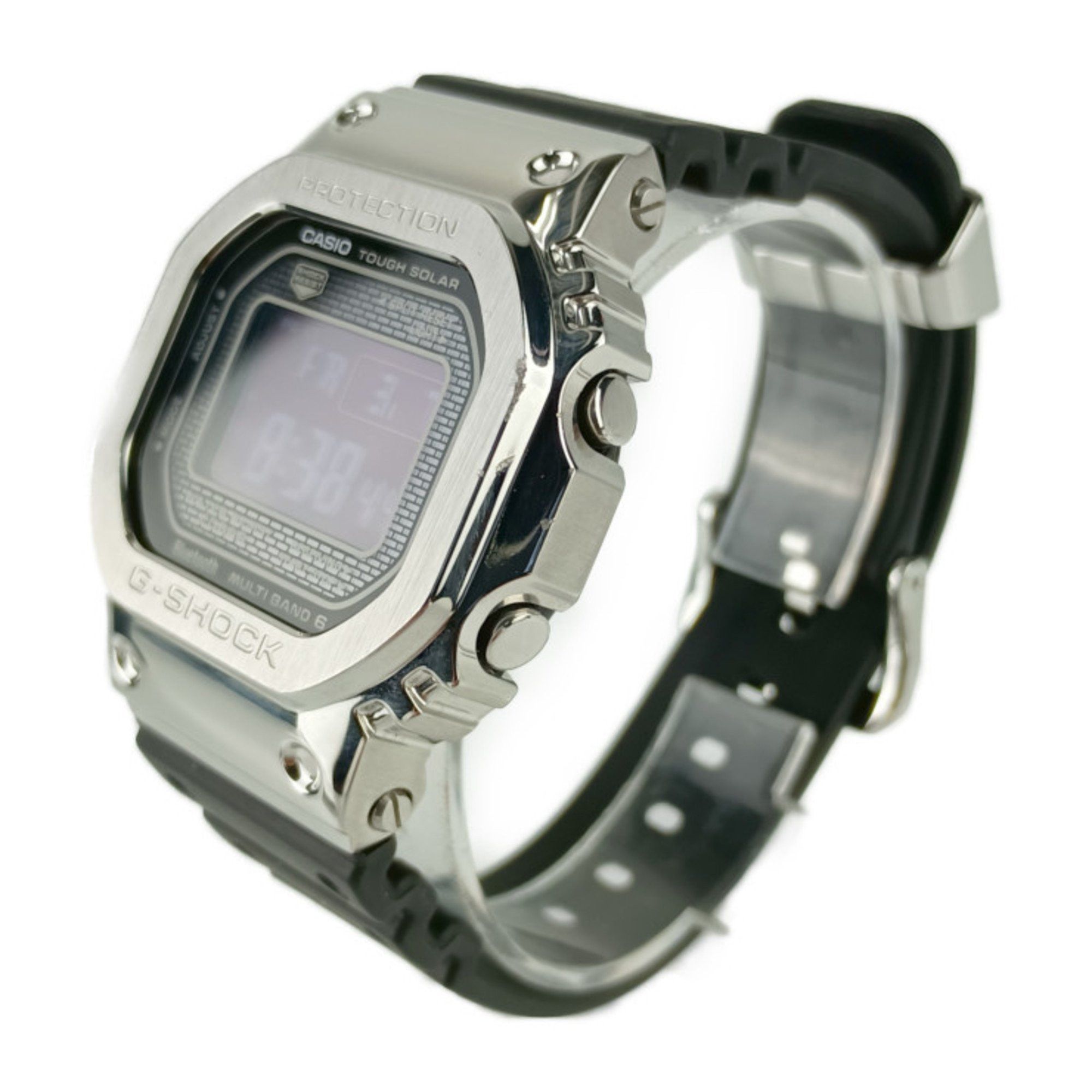 Casio CASIO G-SHOCK FULL METAL G-Shock Full Metal Watch GMW-B5000-1JF Silver Black Stainless Steel Resin Men's Digital Tough Solar Radio Bluetooth Size ONE SIZE - 2 Thumbnail