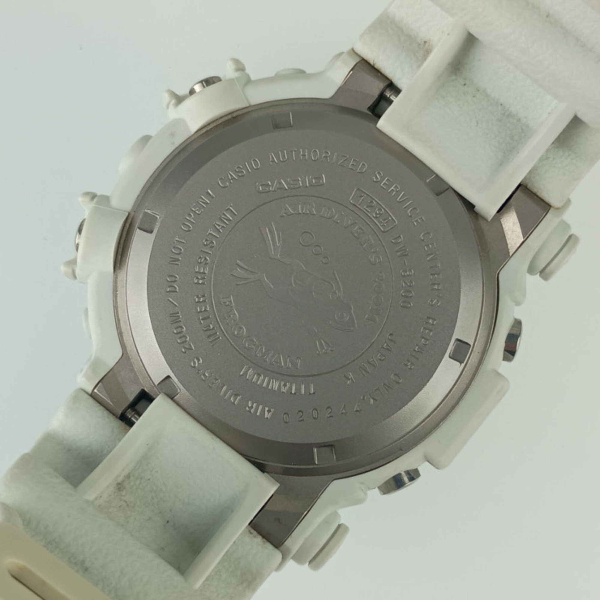 Casio Casio Watch G-SHOCK MASTER OF G - SEA FROGMAN G-Shock Frogman DW-8200LG-8JR White Titanium Resin Men's Quartz Digital Size ONE SIZE - 7 Thumbnail