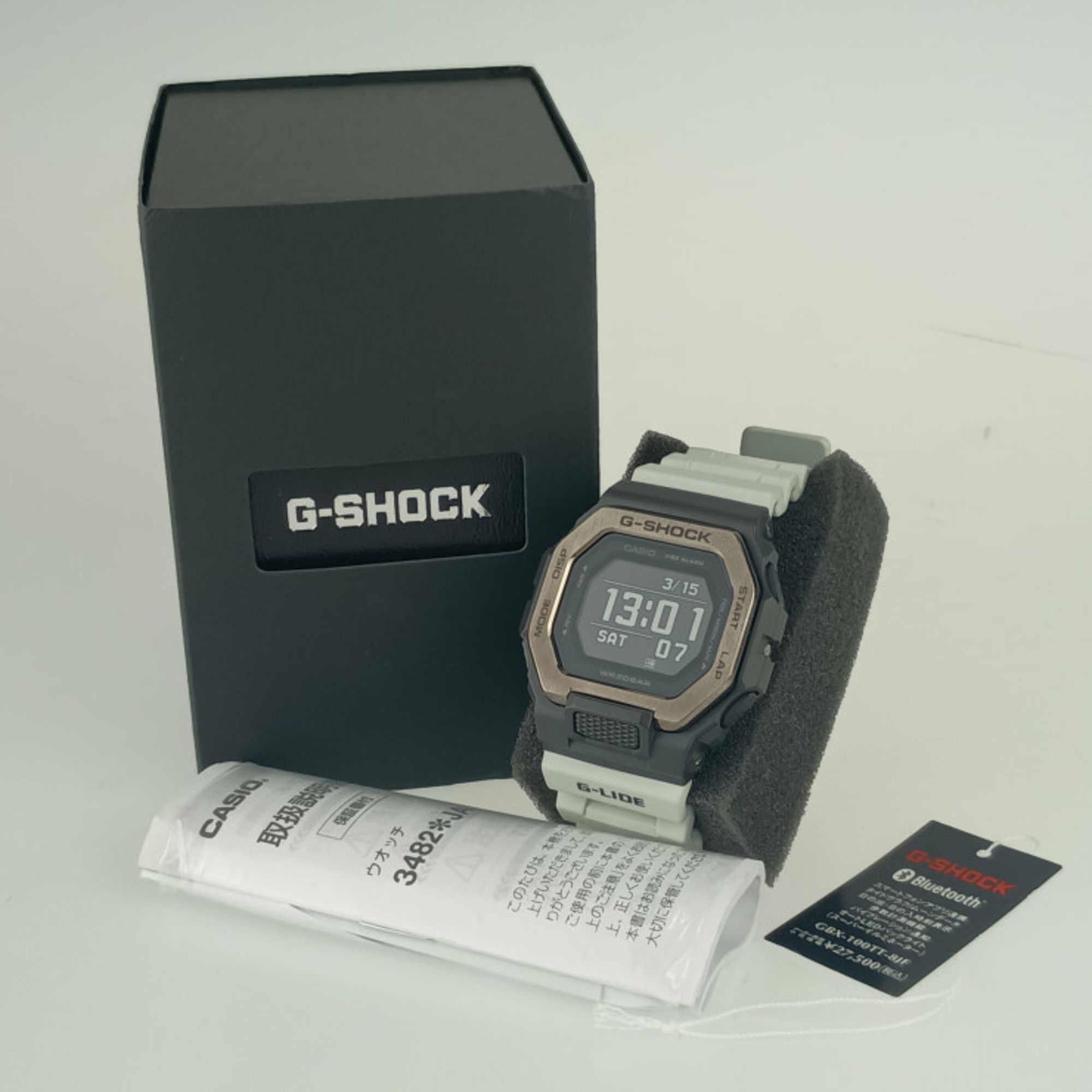 Casio Casio Watch G-SHOCK G-LIDE G-Shock G-Ride GBX-100TT-8JF Black Light Gray Stainless Steel Resin Men's Bluetooth Quartz Digital Size ONE SIZE - 9 Thumbnail