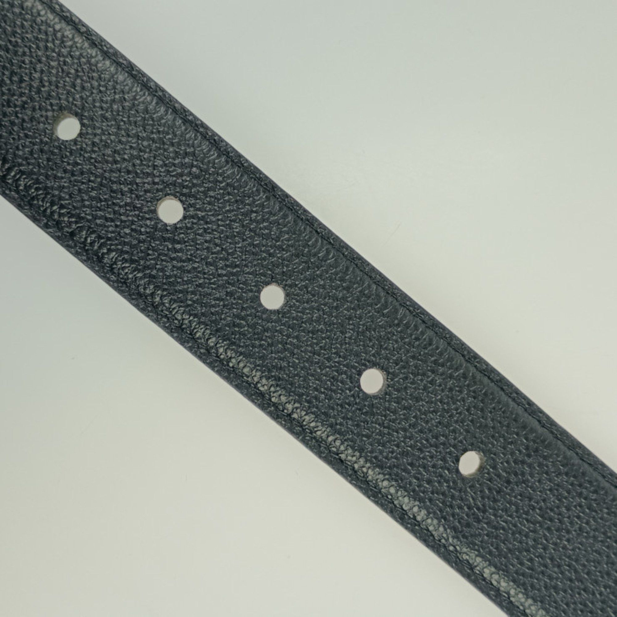 Louis Vuitton Saint Germain Leather 100 40 Black Silver Louis Vuitton Saint-Germain Belt, Black Leather, Men main image 2