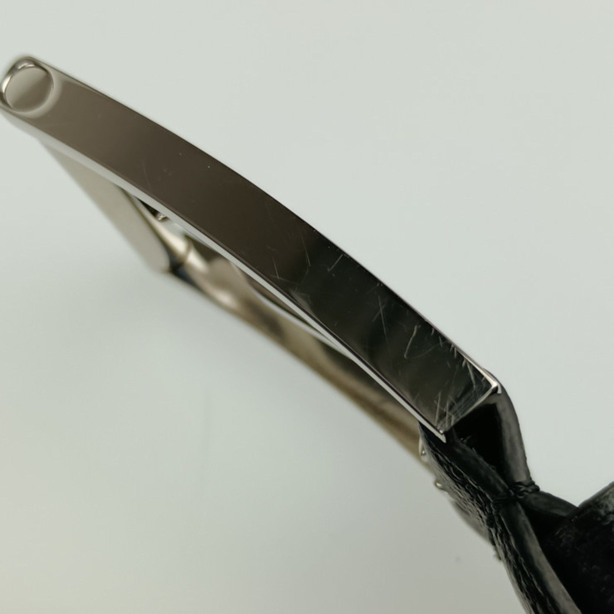 LOUIS VUITTON Saint Germain 35MM Belt M8355S Black Leather  display picture 2