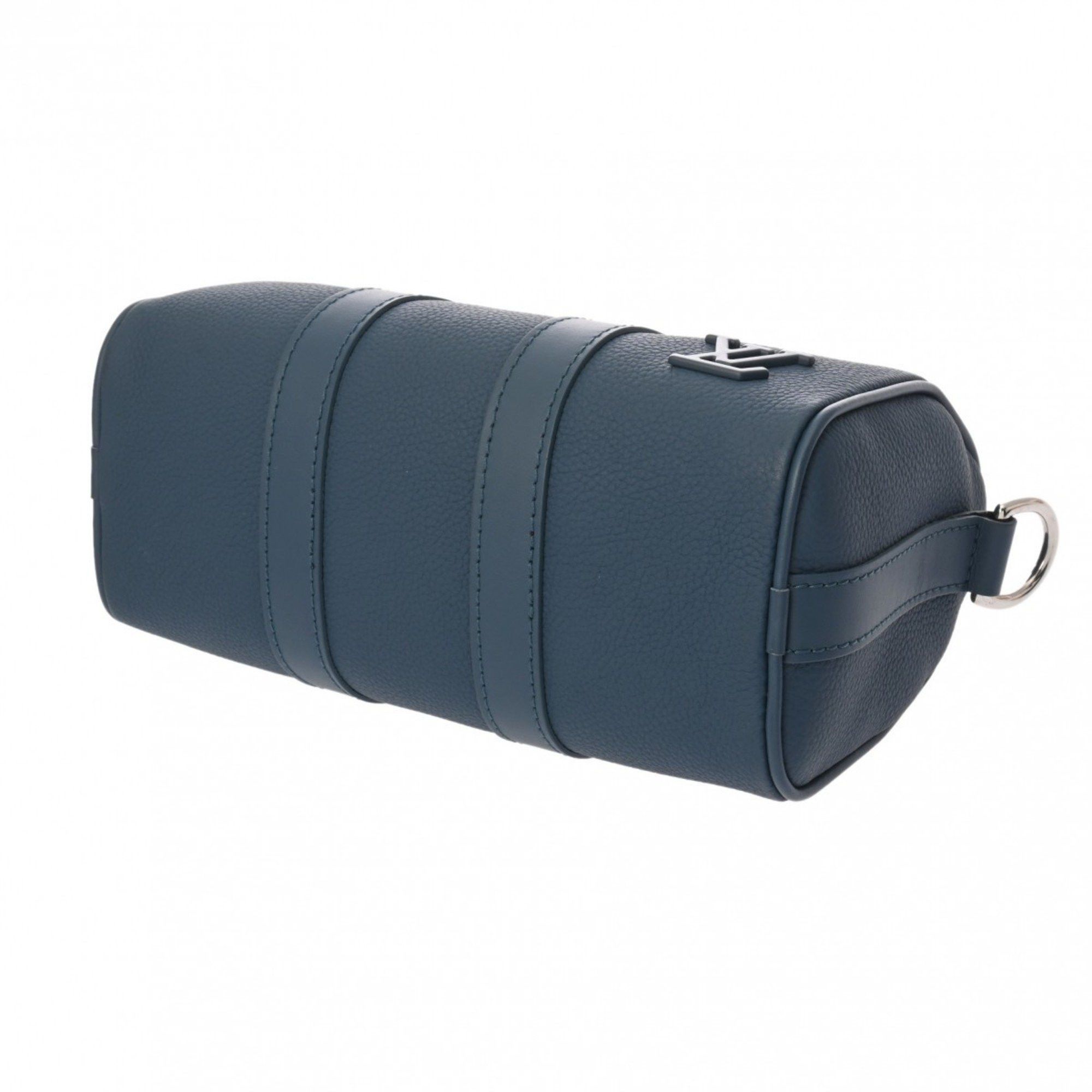 Louis Vuitton Louis Vuitton Aerogram Keepall XS Blue M81003 Men's Taurillon Leather Handbag Size ONE SIZE - 5 Thumbnail