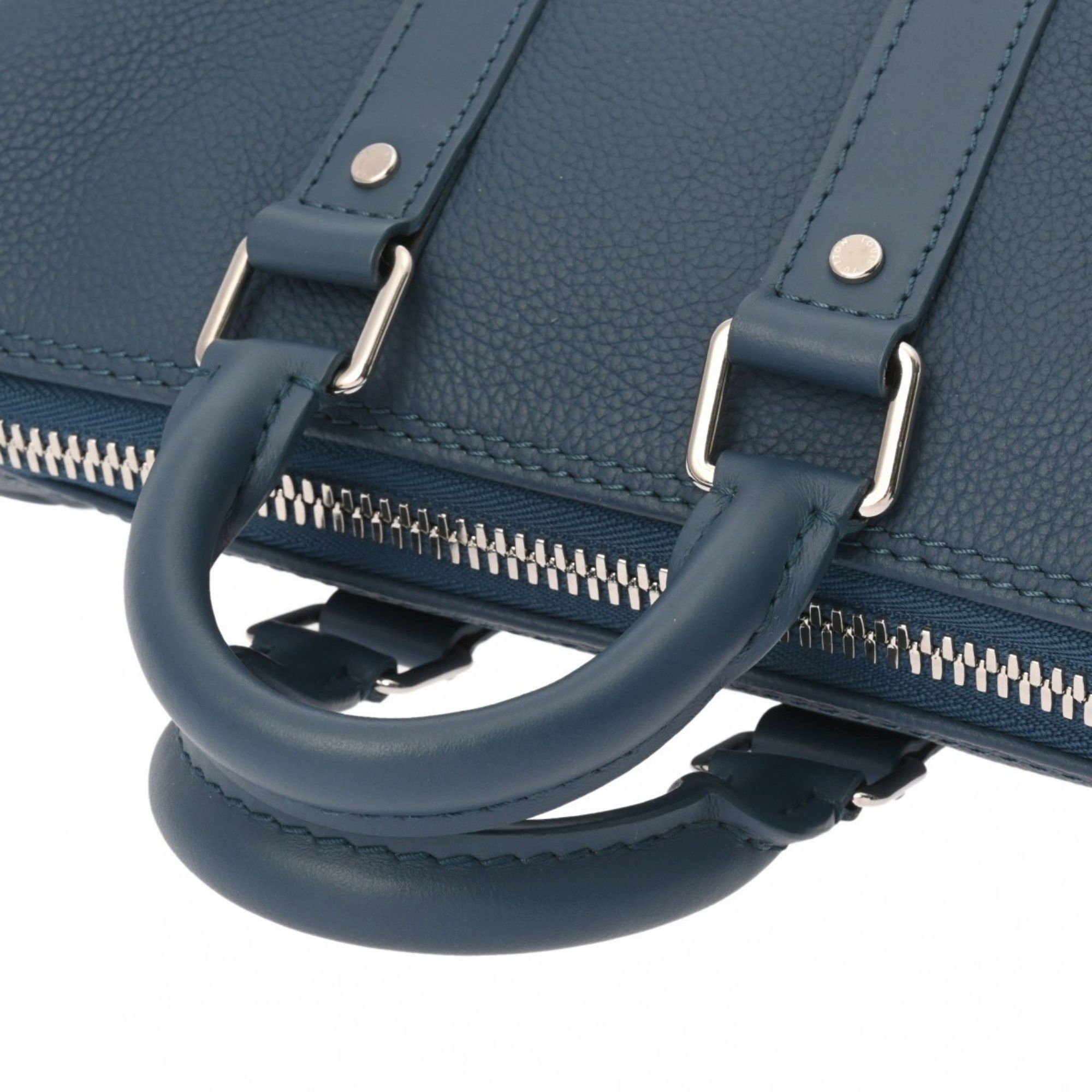 Louis Vuitton Louis Vuitton Aerogram Keepall XS Blue M81003 Men's Taurillon Leather Handbag Size ONE SIZE - 3 Thumbnail