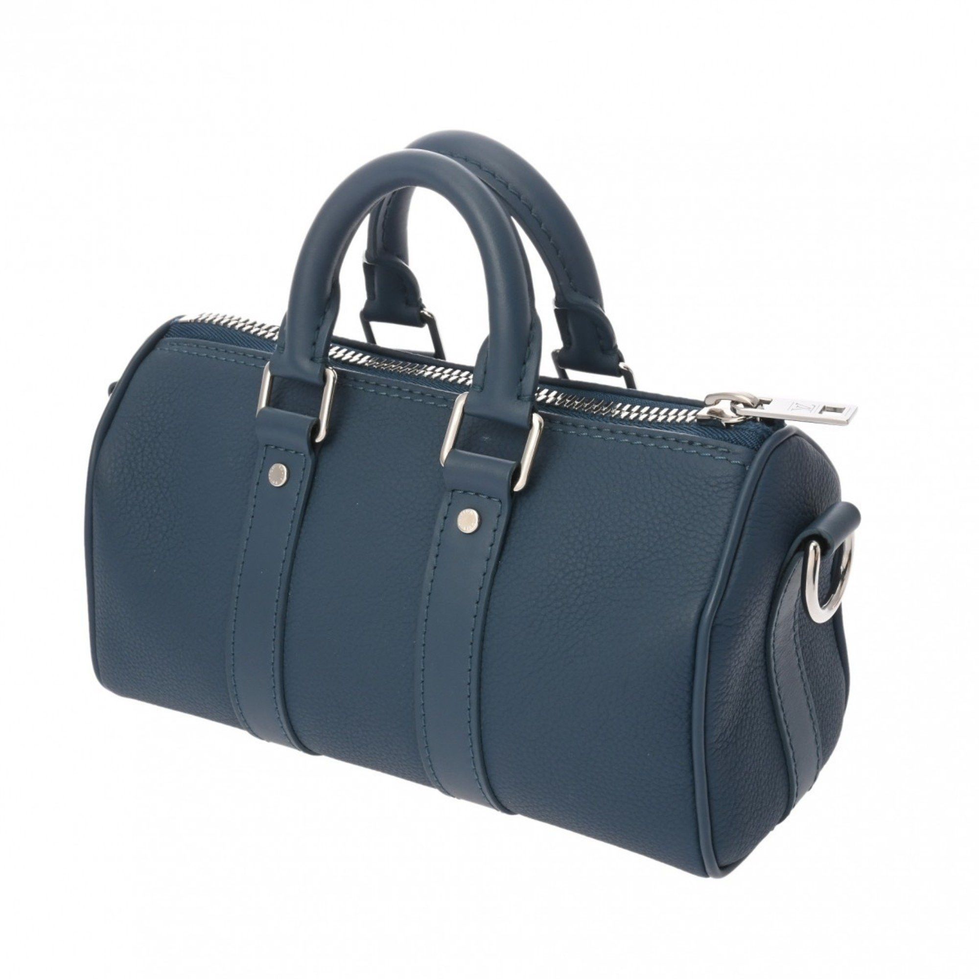 Louis Vuitton Louis Vuitton Aerogram Keepall XS Blue M81003 Men's Taurillon Leather Handbag Size ONE SIZE - 2 Thumbnail