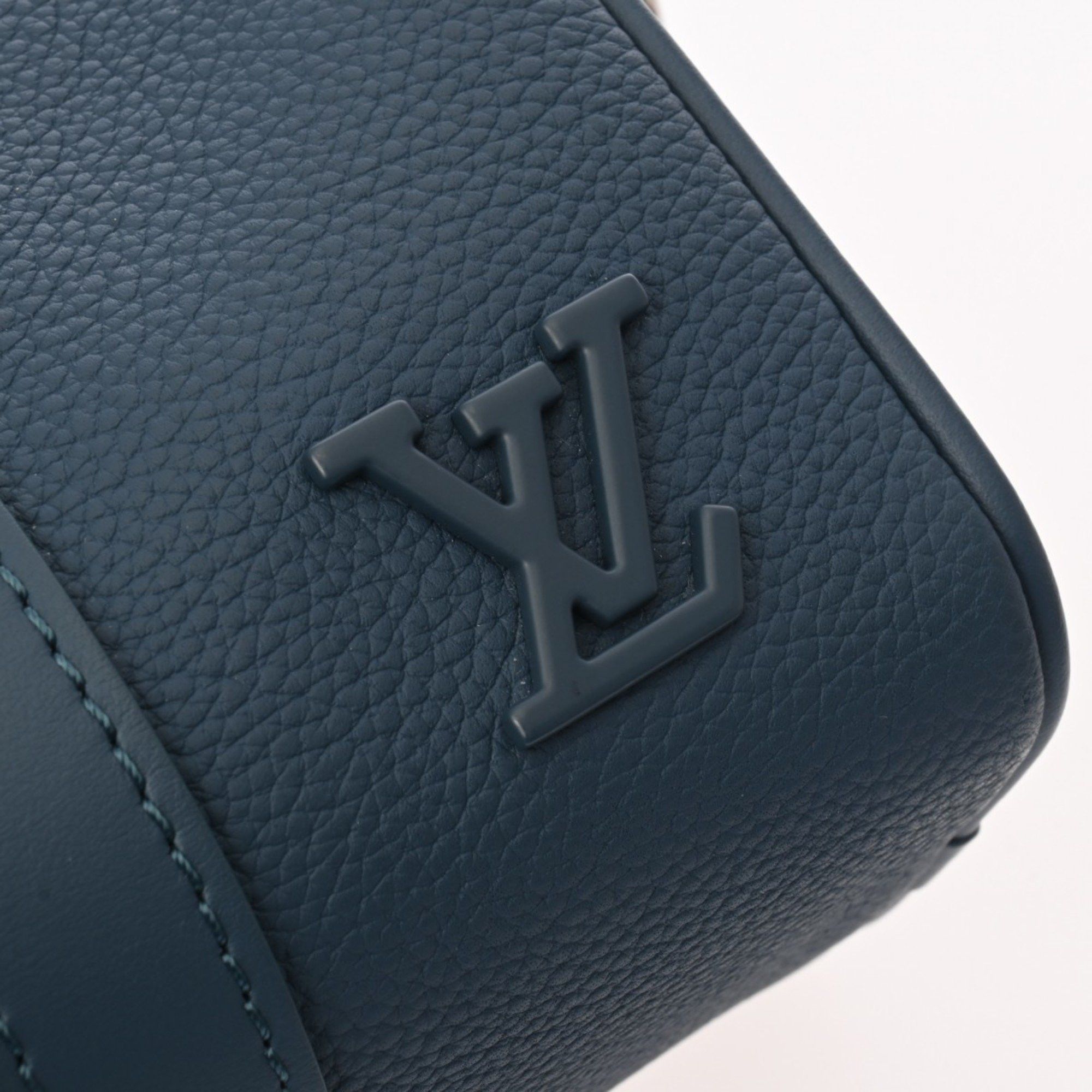 Louis Vuitton Louis Vuitton Aerogram Keepall XS Blue M81003 Men's Taurillon Leather Handbag Size ONE SIZE - 10 Thumbnail