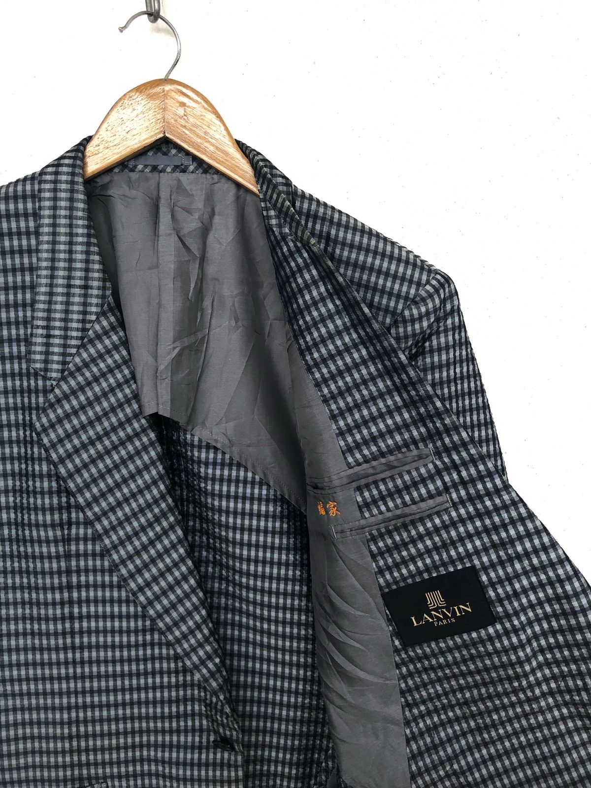 Lanvin Lanvin Paris Silk Beautiful Gingham Two Button Blazer Coat Size US M / EU 48-50 / 2 - 1 Thumbnail