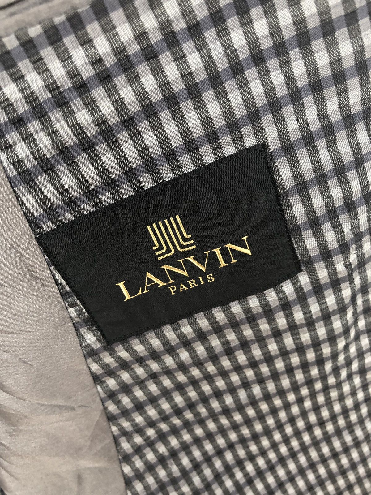 Lanvin Lanvin Paris Silk Beautiful Gingham Two Button Blazer Coat Size US M / EU 48-50 / 2 - 8 Thumbnail
