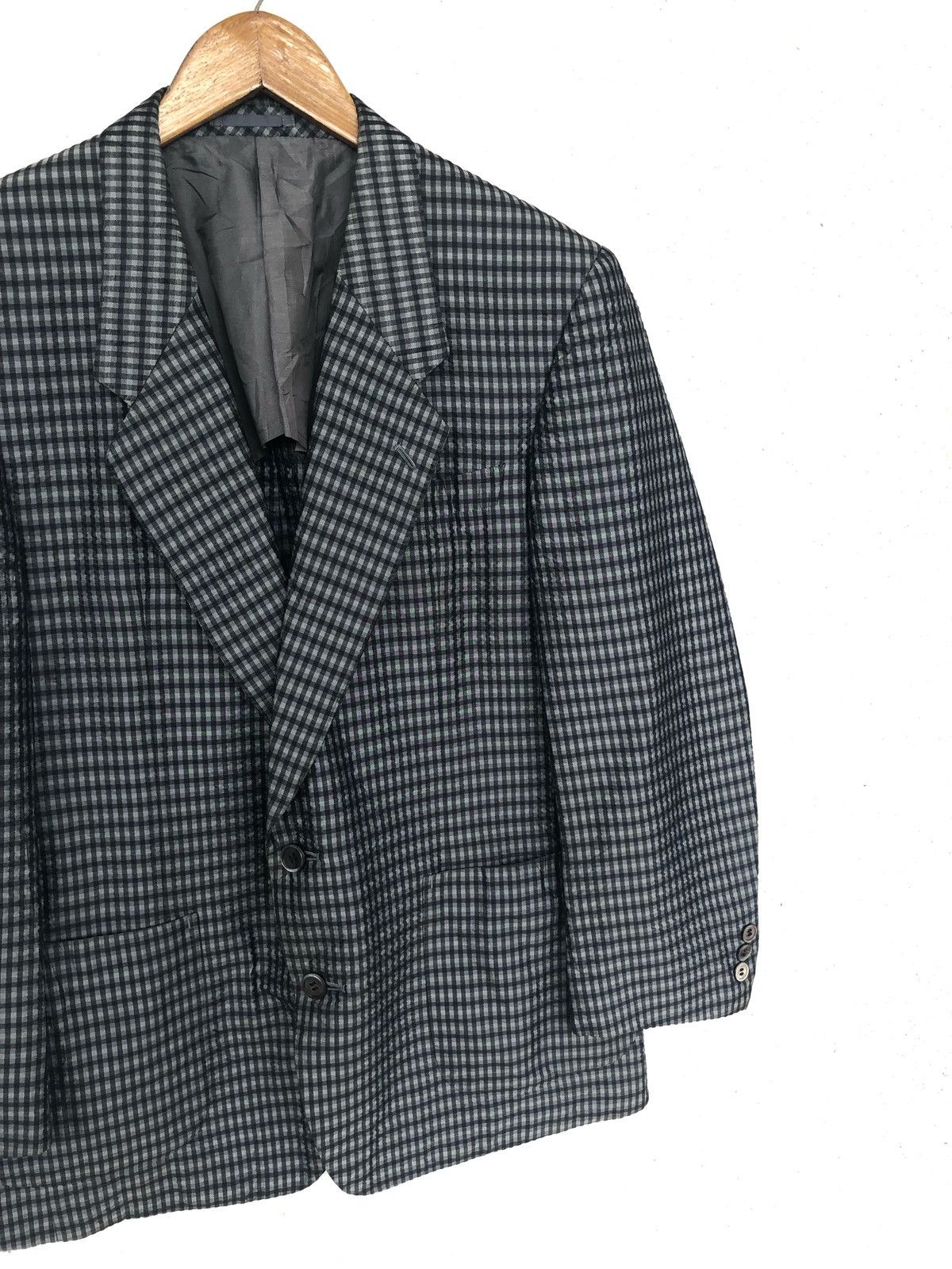 Lanvin Lanvin Paris Silk Beautiful Gingham Two Button Blazer Coat Size US M / EU 48-50 / 2 - 3 Thumbnail