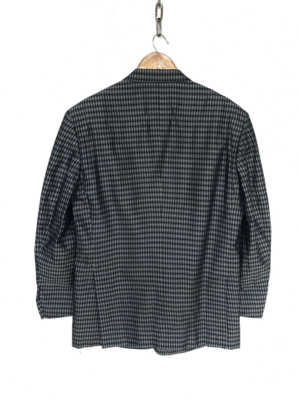 Lanvin Lanvin Paris Silk Beautiful Gingham Two Button Blazer Coat Size US M / EU 48-50 / 2 - 6 Thumbnail