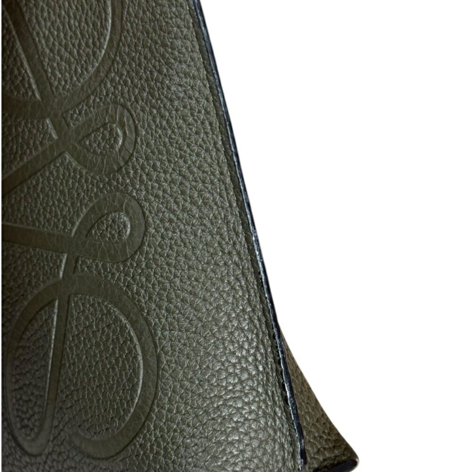 Loewe LOEWE clutch bag leather green men's Size ONE SIZE - 13 Thumbnail