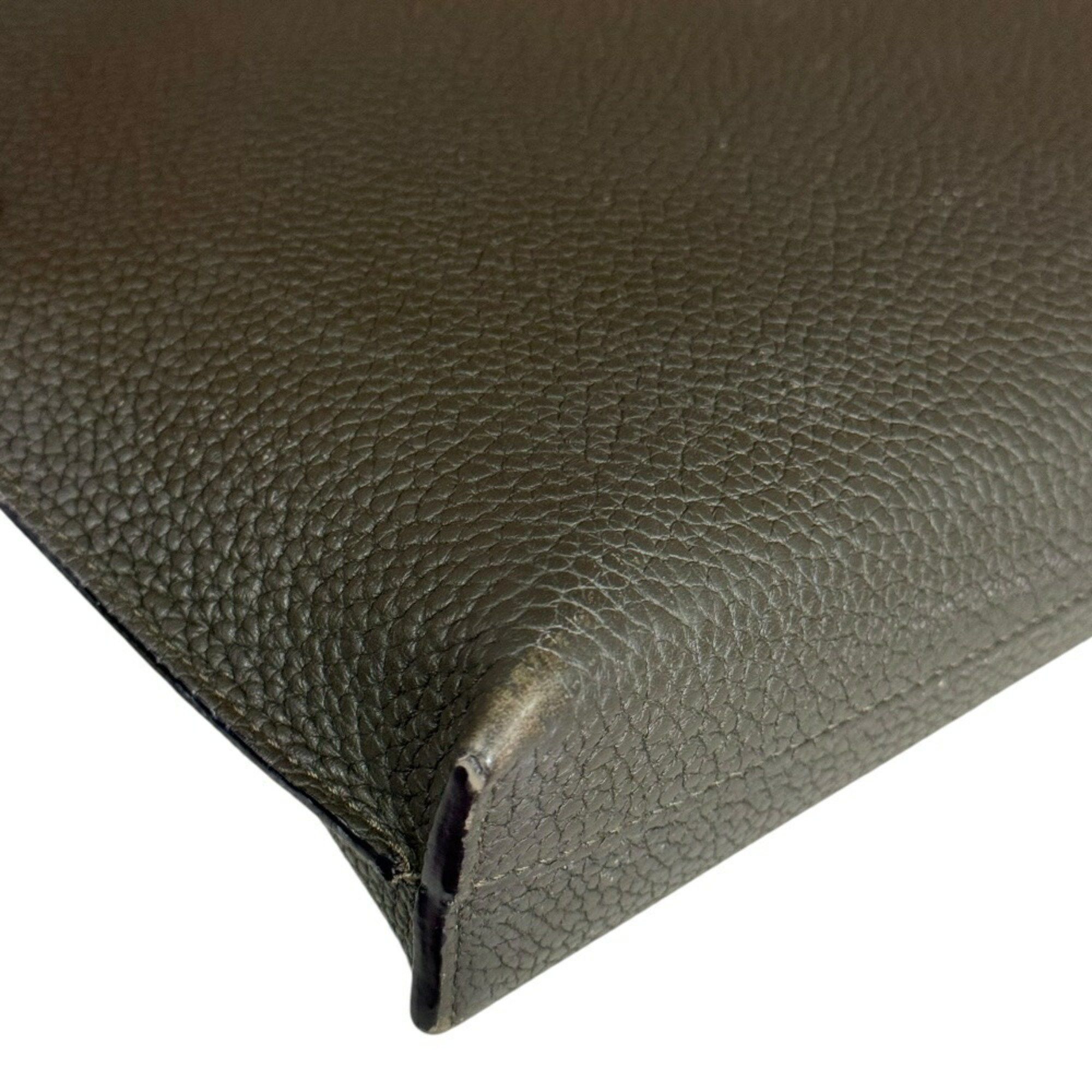 Loewe LOEWE clutch bag leather green men's Size ONE SIZE - 10 Thumbnail