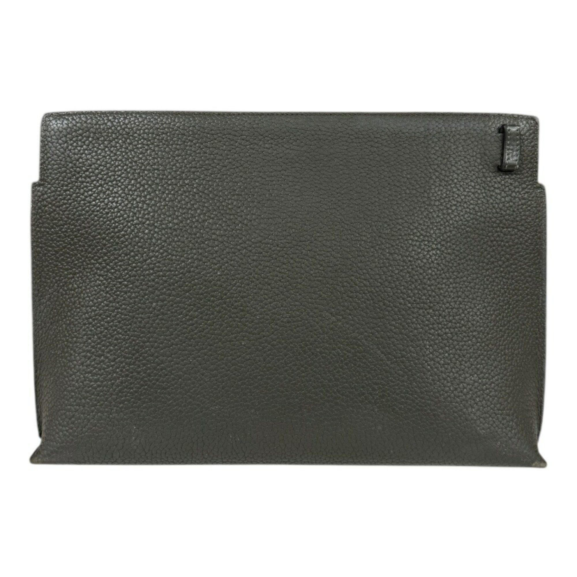 Loewe LOEWE clutch bag leather green men's Size ONE SIZE - 3 Thumbnail