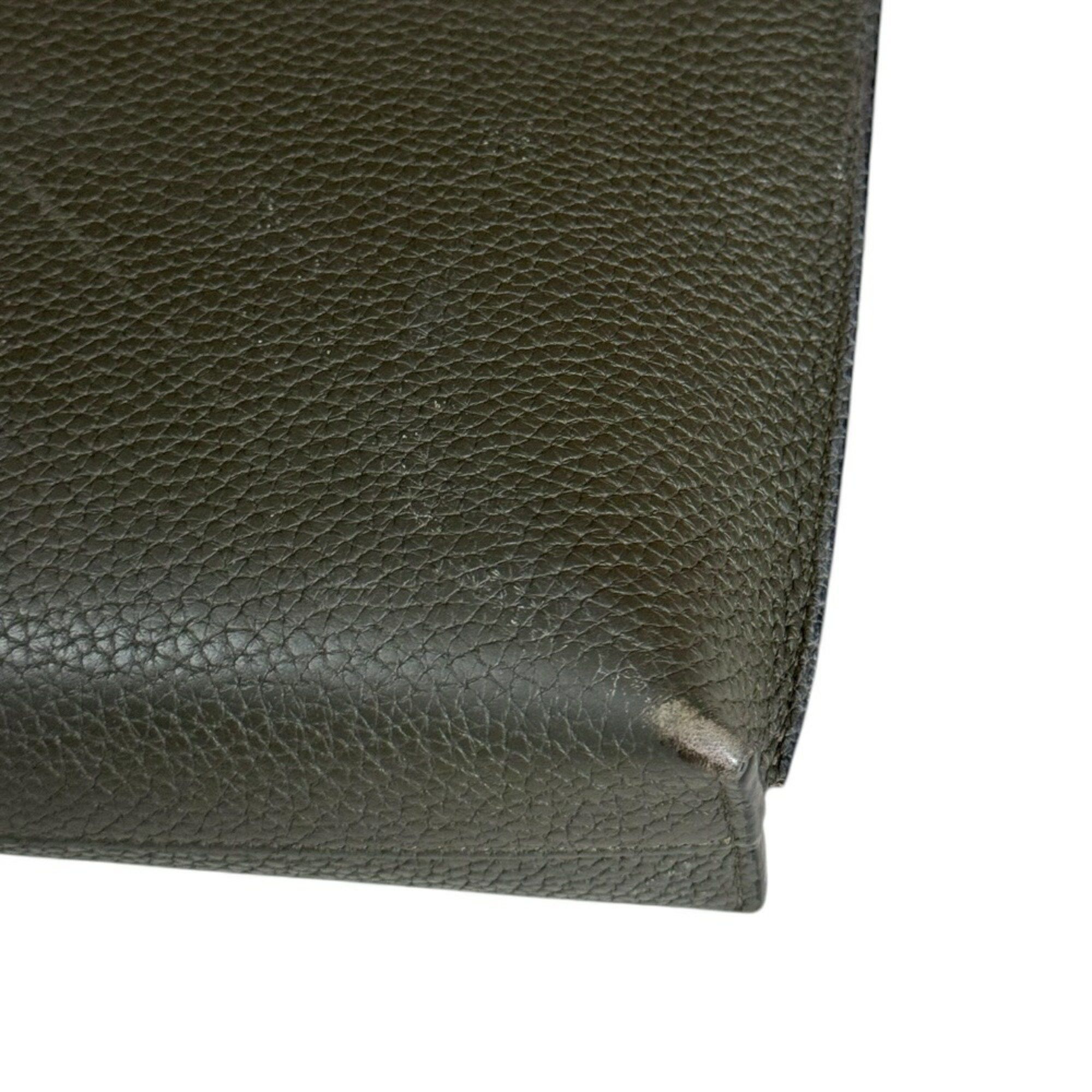 Loewe LOEWE clutch bag leather green men's Size ONE SIZE - 9 Thumbnail