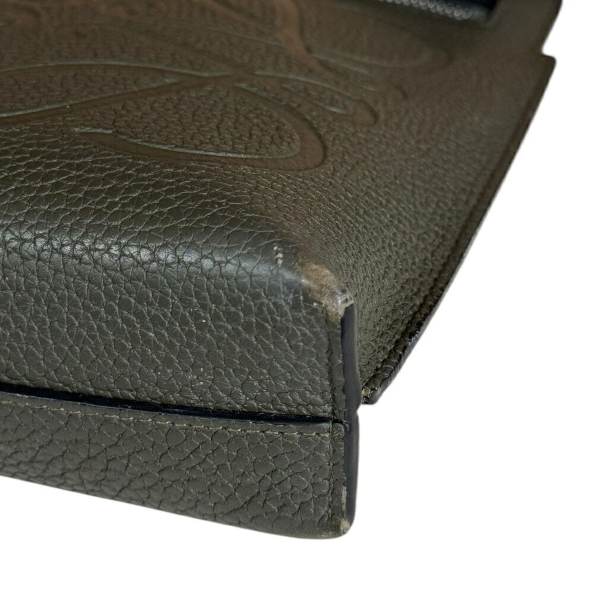 Loewe LOEWE clutch bag leather green men's Size ONE SIZE - 7 Thumbnail