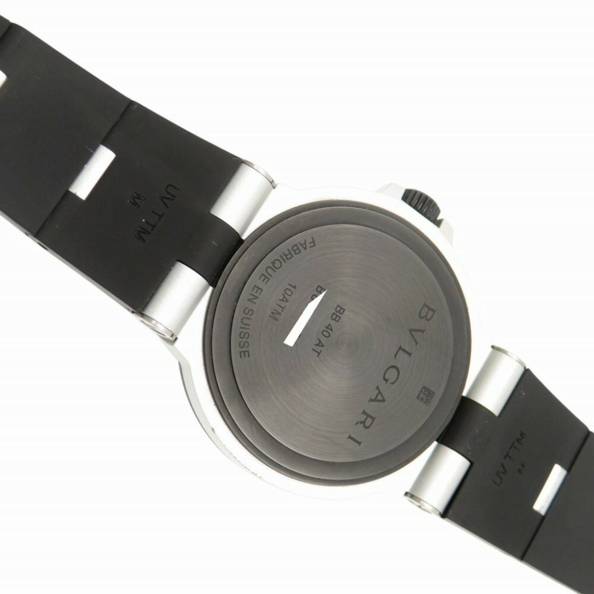 Bvlgari Bvlgari Automatic Aluminum BB40AT Watch Aluminum/Rubber Beige 0137BVLGARI Men's Size ONE SIZE - 8 Thumbnail