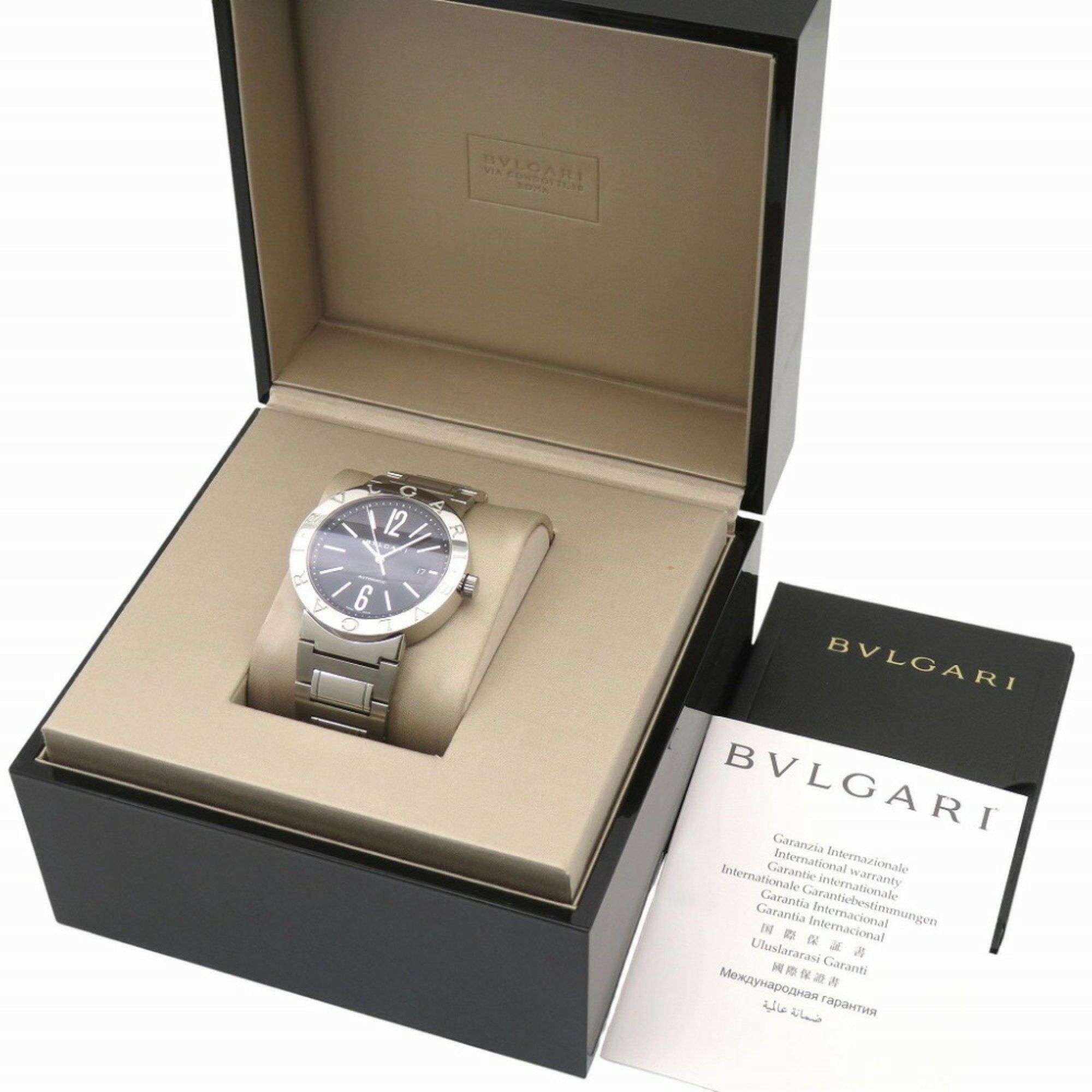 Bvlgari BVLGARI BB42SSAUTO Automatic Watch SS Black Dial 0131BVLGARI Men's Size ONE SIZE - 3 Thumbnail