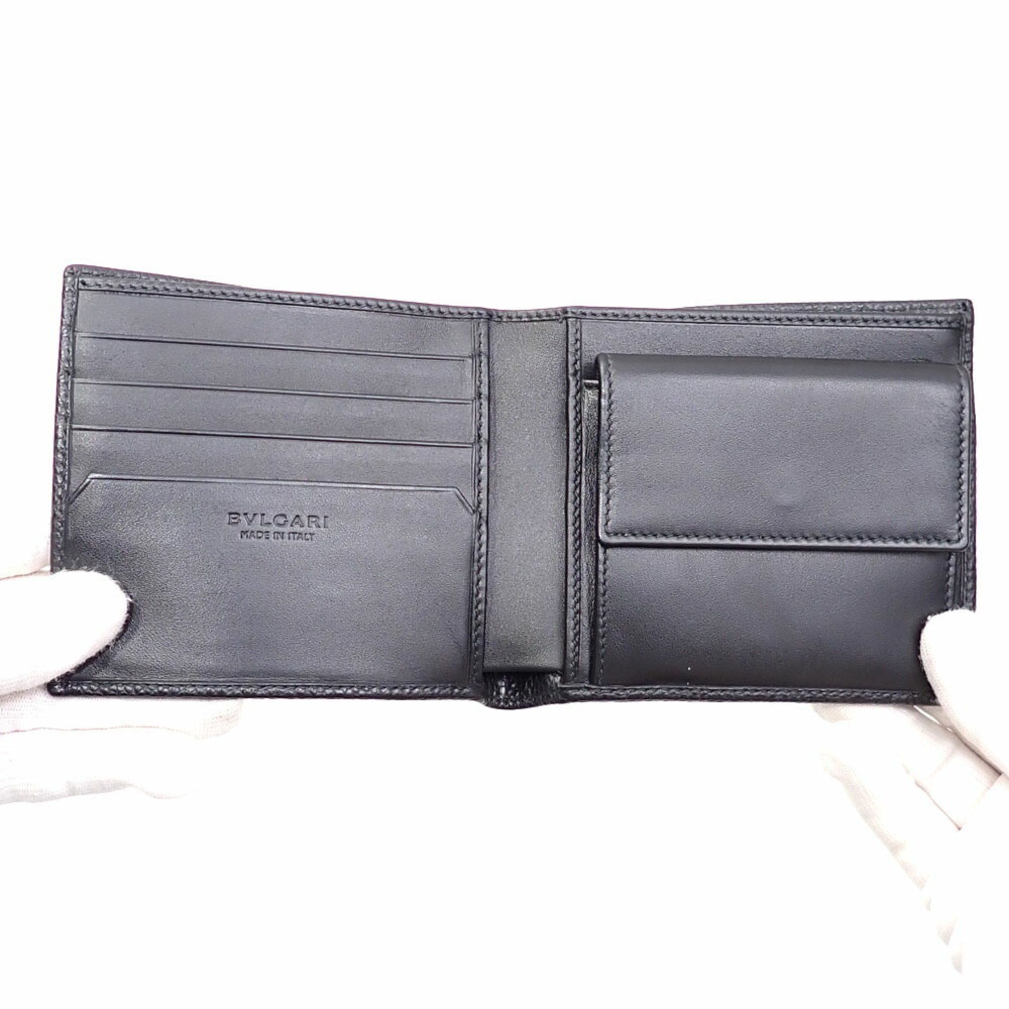 Bvlgari Bvlgari Bulgari Bi-fold Wallet for Men Black Leather 36964 Octo Size ONE SIZE - 3 Thumbnail