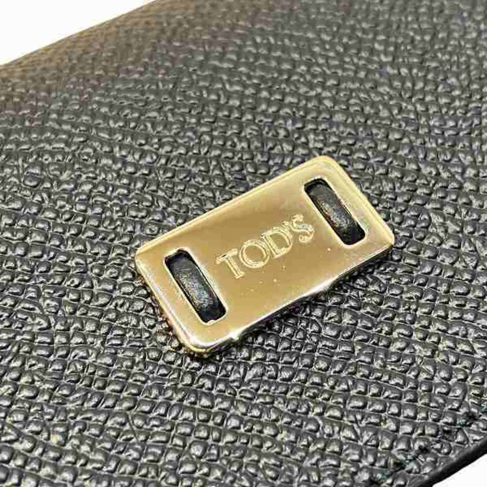 Tod's Tod's Business Card Holder/Card Case Navy x Red Leather Accessories Holder Men's Women's Size ONE SIZE - 9 Thumbnail