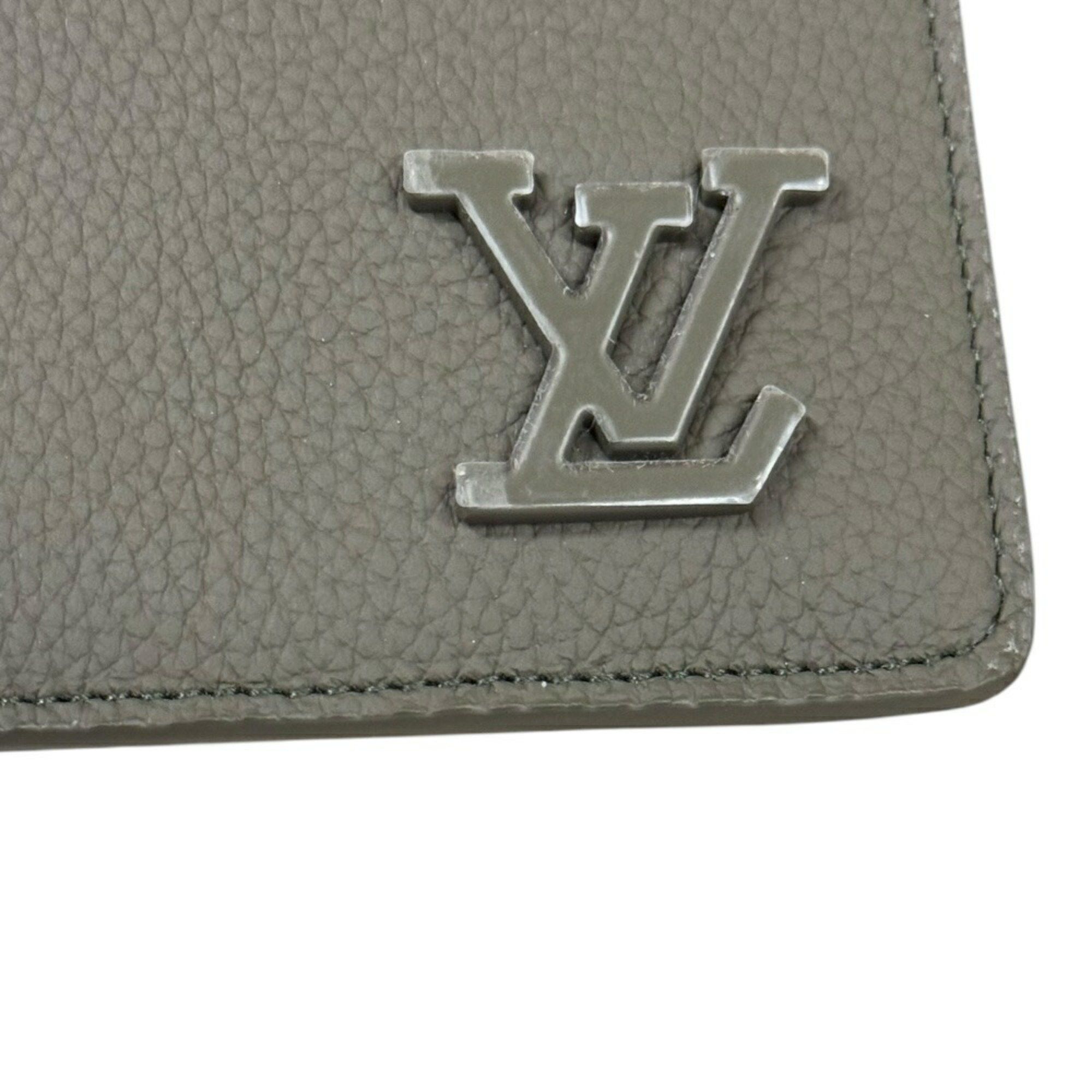 Louis Vuitton Louis Vuitton Portefeuille Multiple Aerogram Bi-fold Wallet Leather M81734 Men's LOUIS VUITTON Size ONE SIZE - 7 Thumbnail