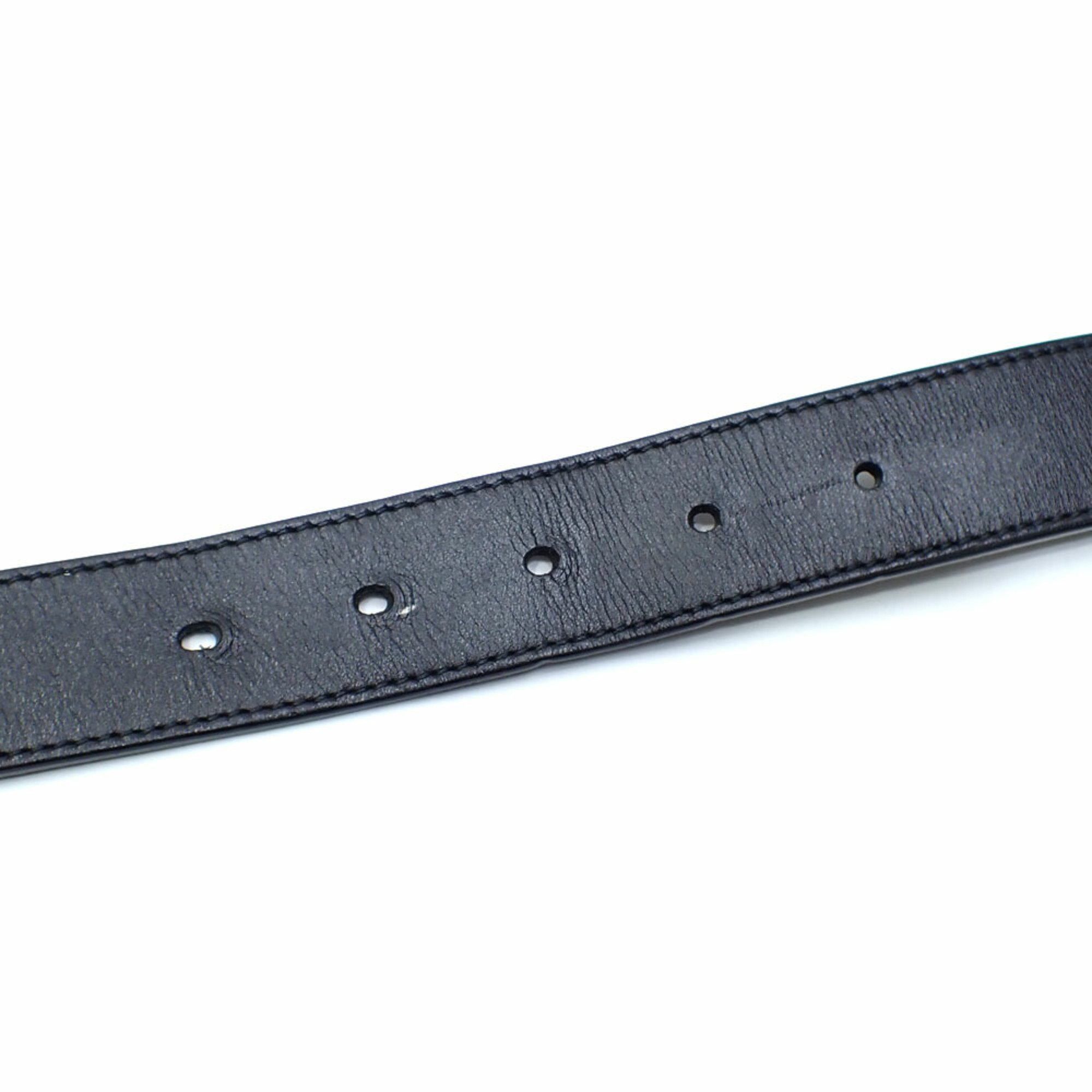 Gucci Gucci Double G Belt for Men Leather Black 80cm 32inch 414516 Size ONE SIZE - 4 Thumbnail