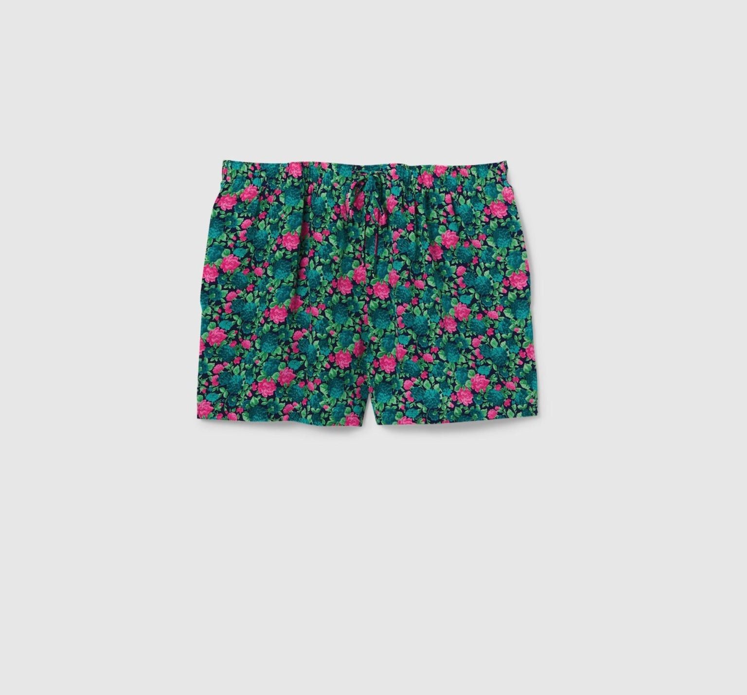Gucci Gucci Floral Print Silk Short SIZE 38 Size ONE SIZE - 2 Thumbnail