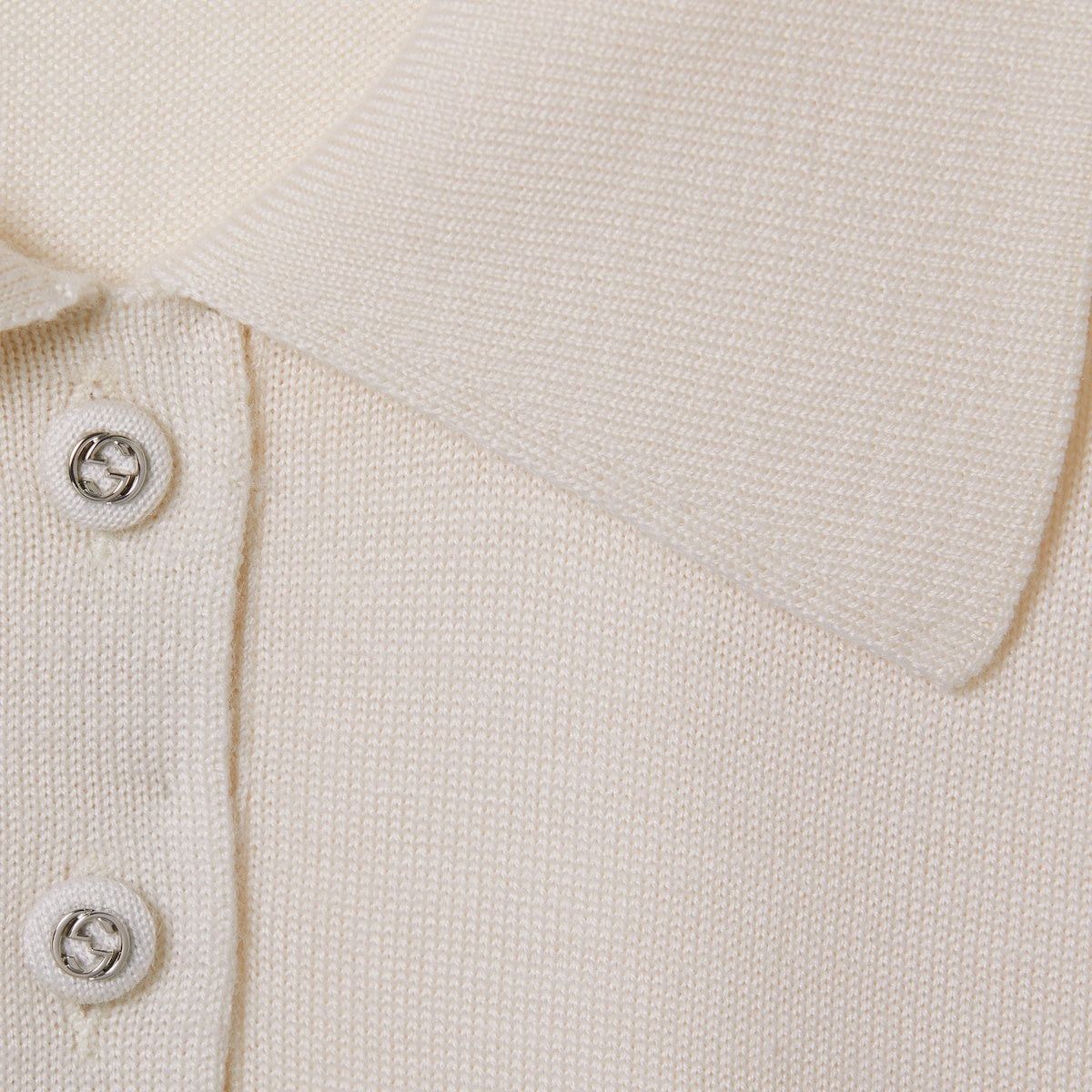 Gucci Gucci Interlocking G Wool Silk Polo Top SIZE XS Size ONE SIZE - 3 Thumbnail