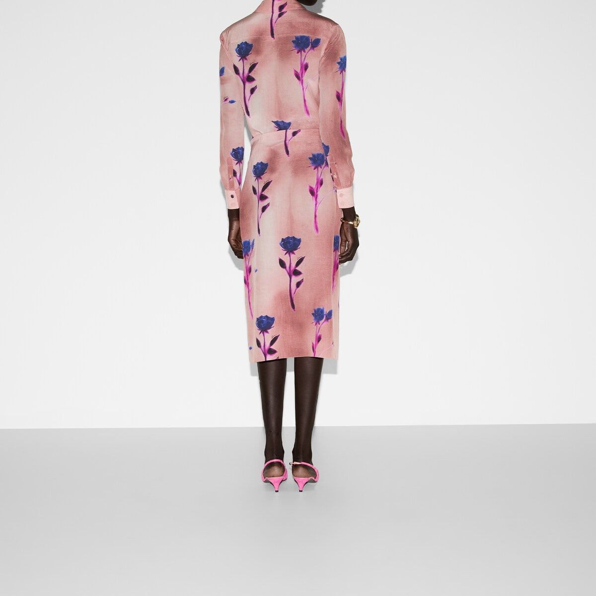 Gucci Gucci Floral Print Crepe De Chine Skirt SIZE 44 Size ONE SIZE - 2 Thumbnail