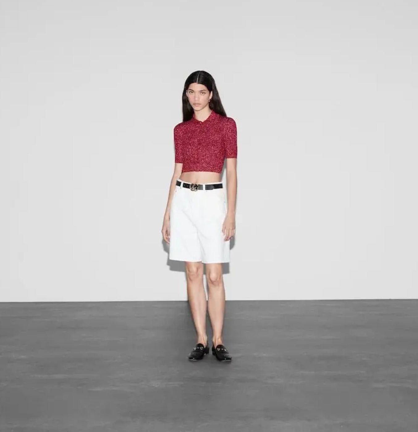Gucci Gucci Rib Lame Short Sleeved Cardigan SIZE L Size ONE SIZE - 3 Thumbnail