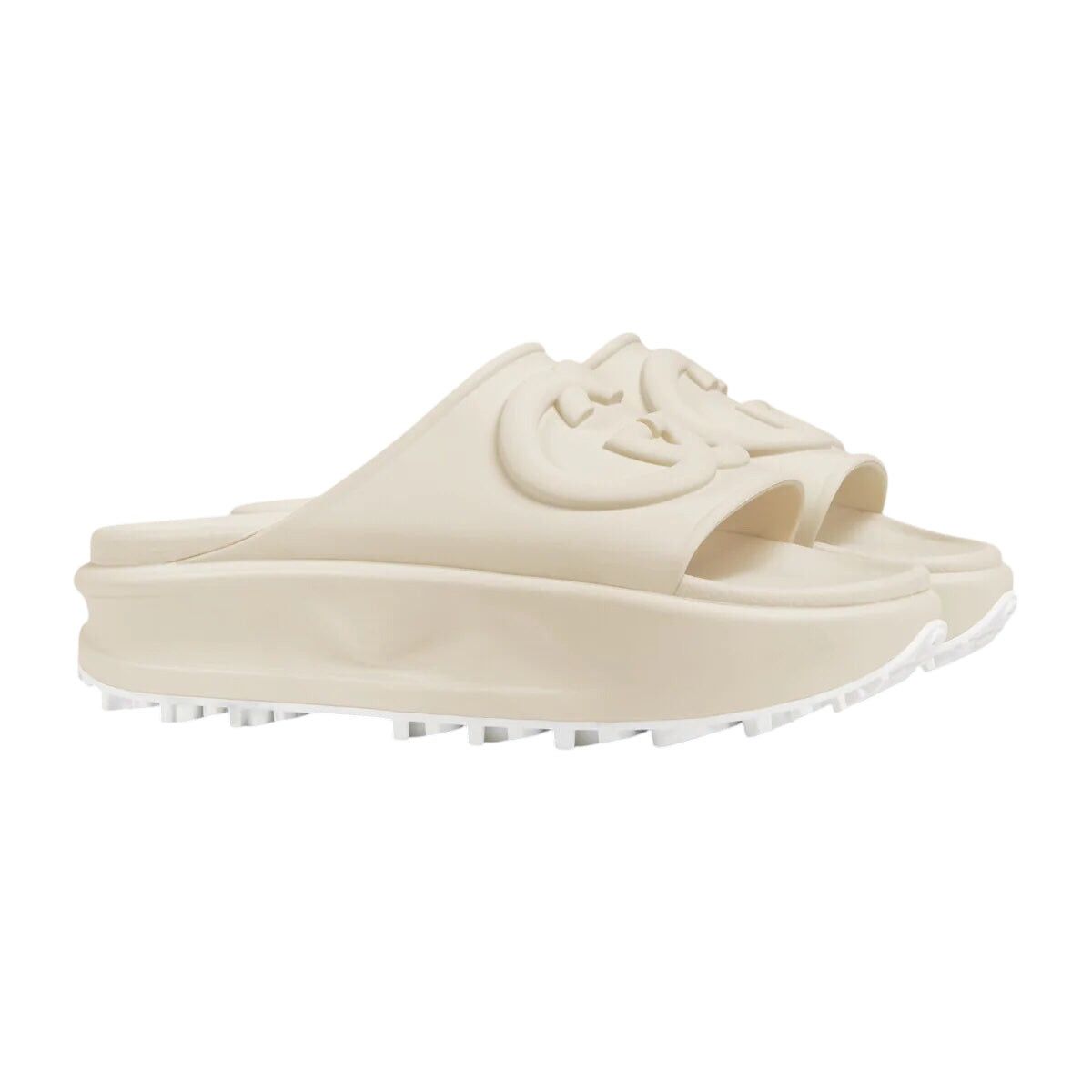 Gucci Gucci Interlocking G Rubber Slide Sandals SIZE 38 Size ONE SIZE - 2 Thumbnail