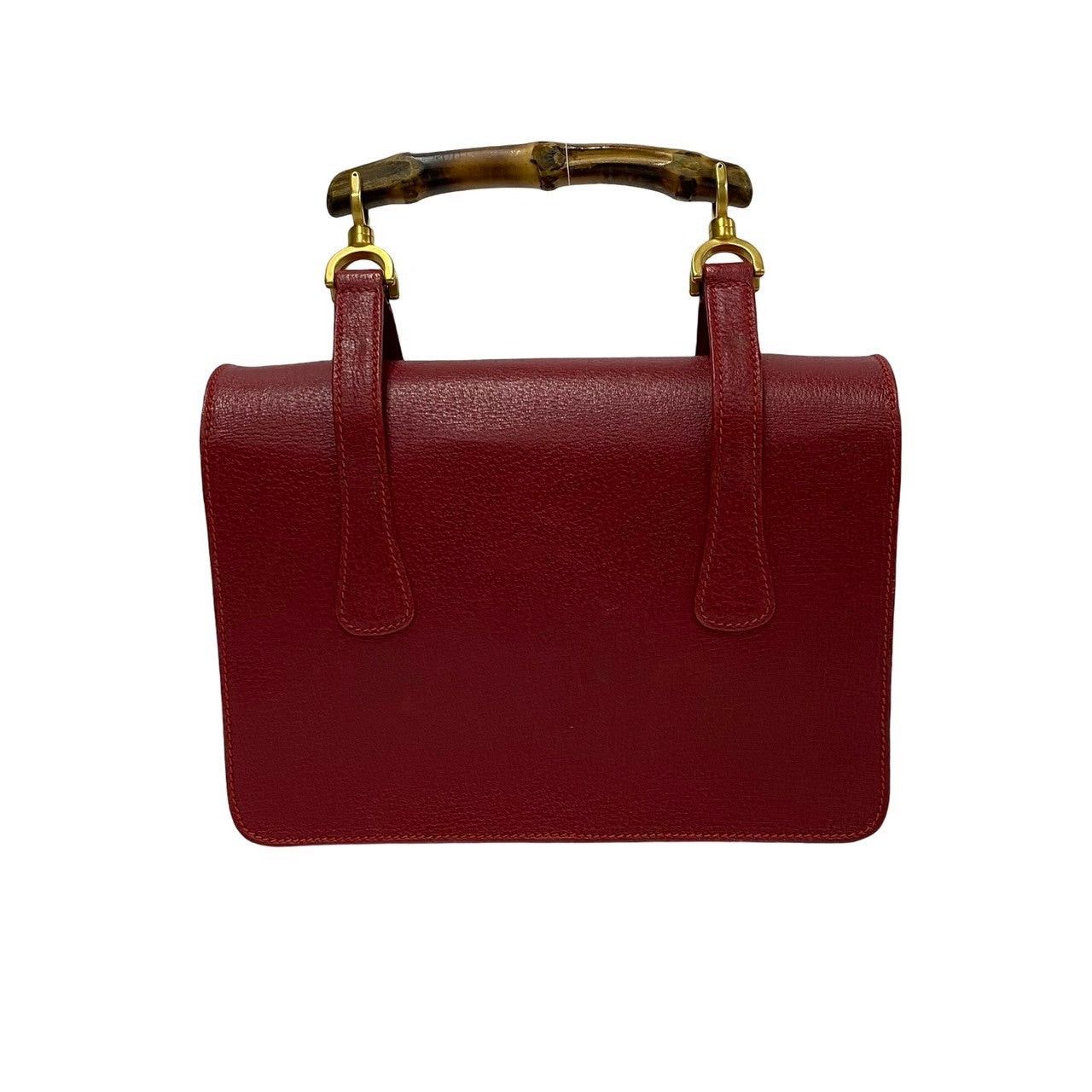 Gucci Gucci Shoulder Bag Red Leather Size ONE SIZE - 4 Thumbnail