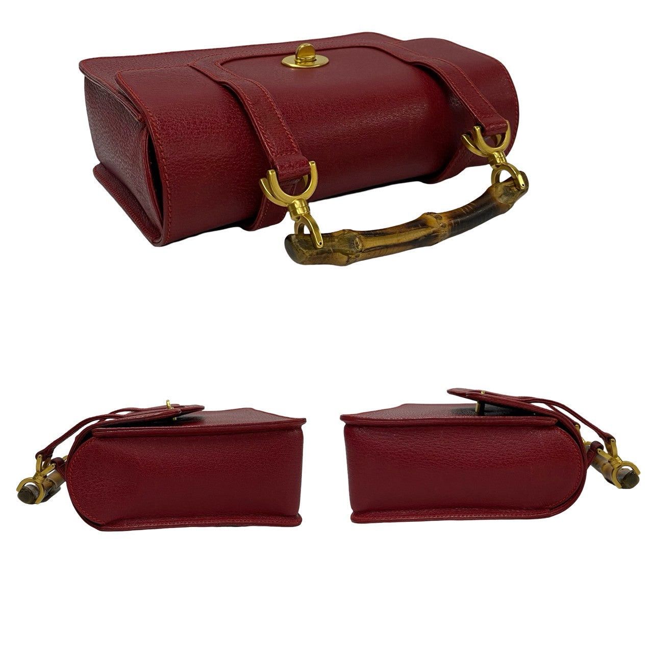 Gucci Gucci Shoulder Bag Red Leather Size ONE SIZE - 5 Thumbnail