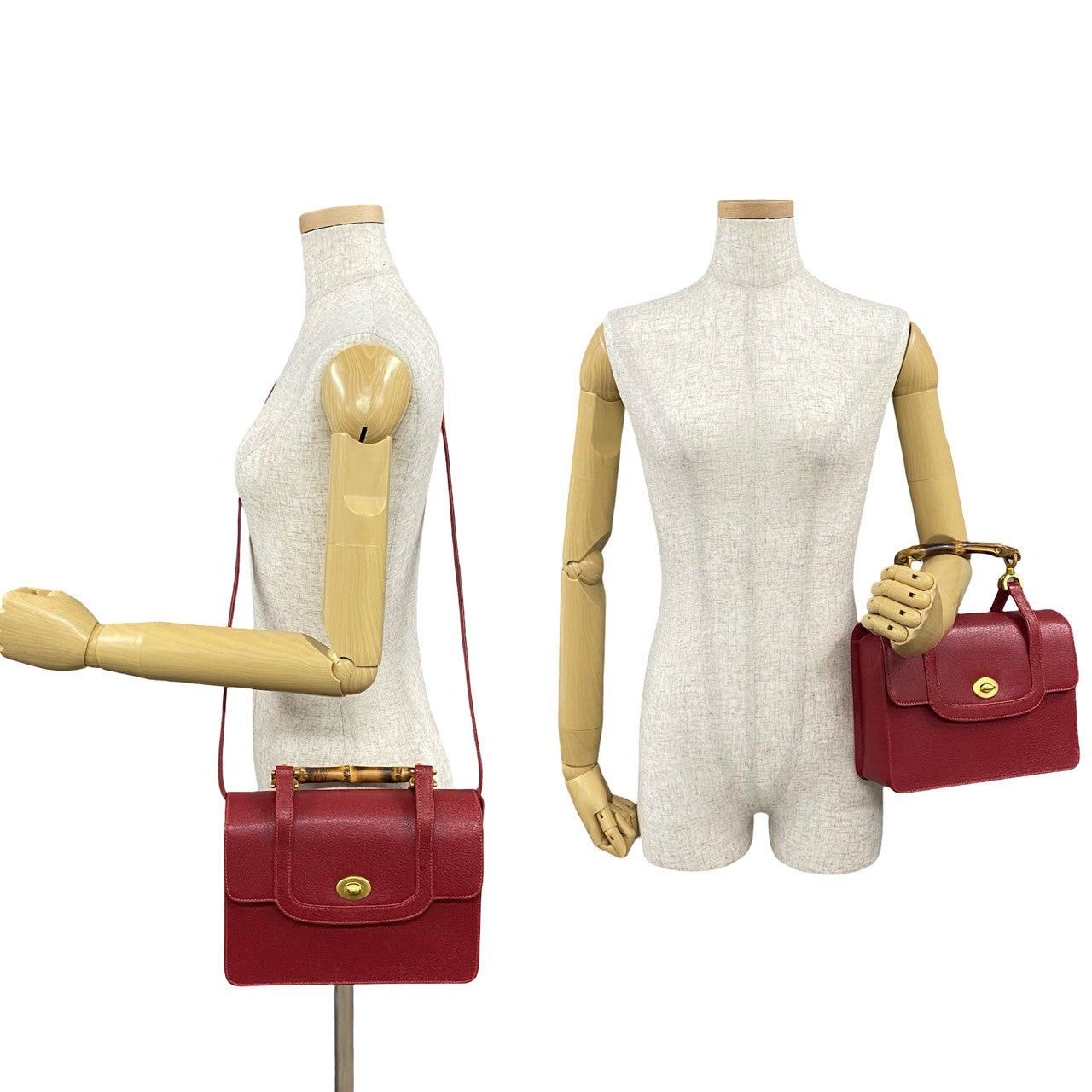Gucci Gucci Shoulder Bag Red Leather Size ONE SIZE - 2 Thumbnail