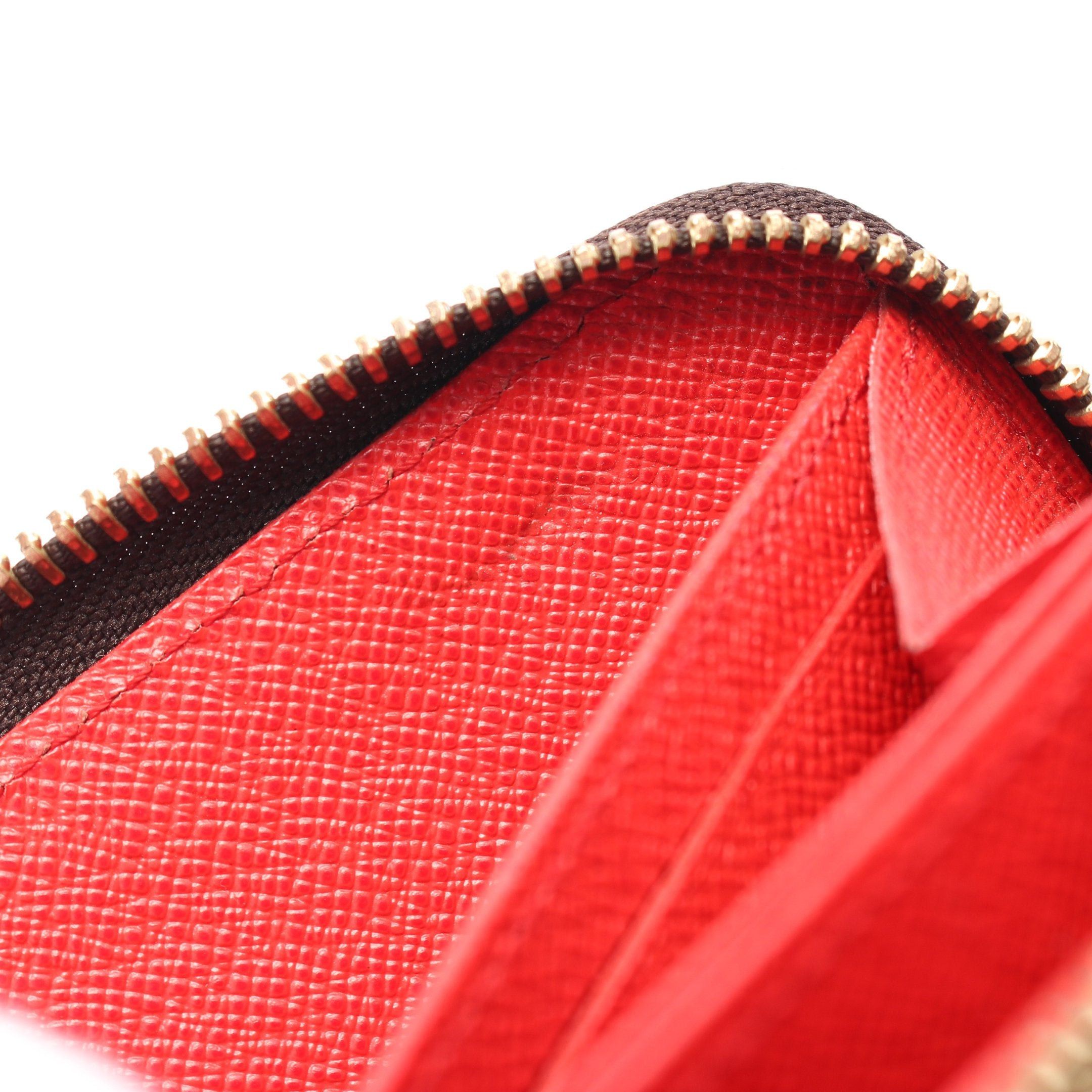 Louis Vuitton Louis Vuitton Zippy Wallet Monogram Coquelicot Round Zipper Long Brown Red Size ONE SIZE - 6 Thumbnail