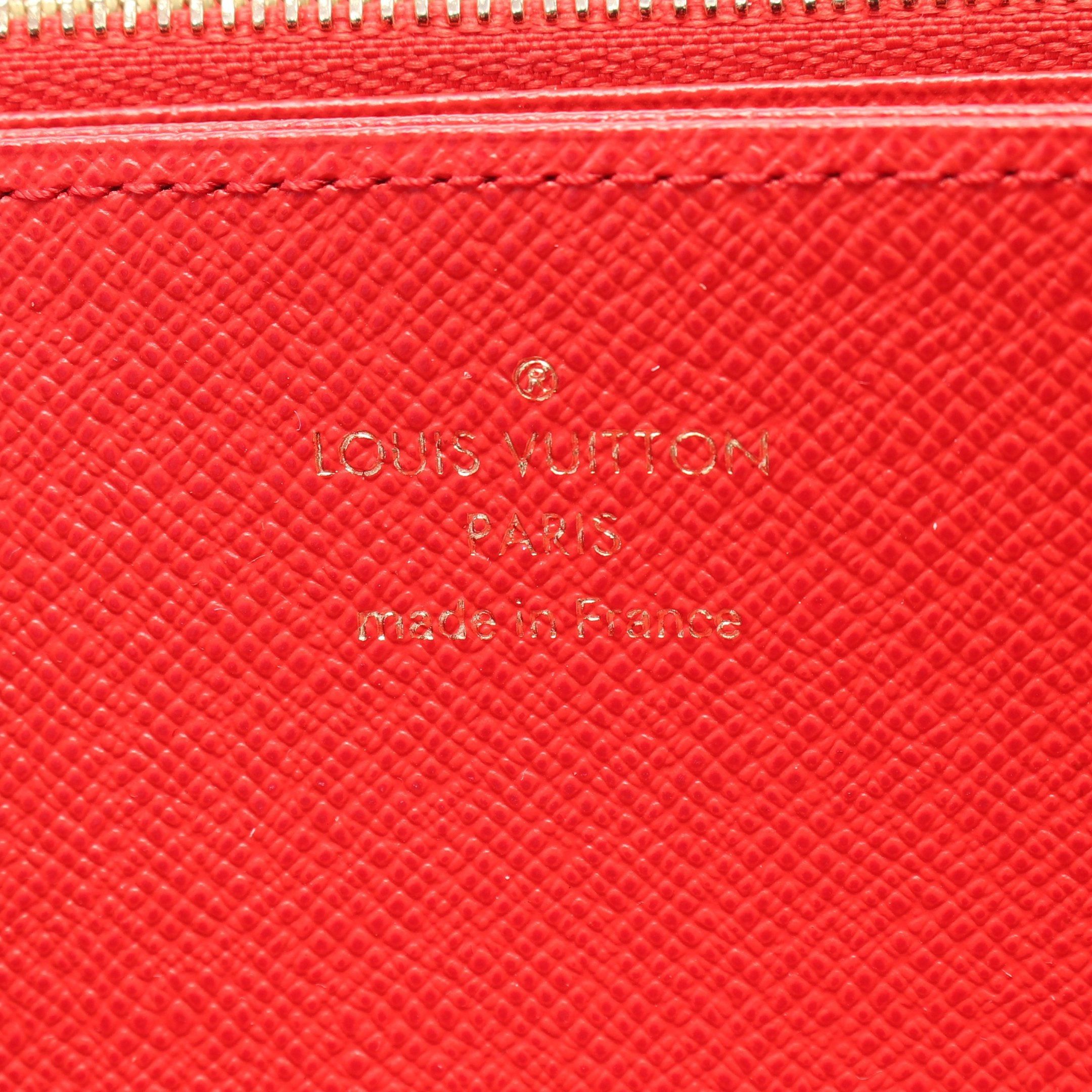 Louis Vuitton Louis Vuitton Zippy Wallet Monogram Coquelicot Round Zipper Long Brown Red Size ONE SIZE - 4 Thumbnail