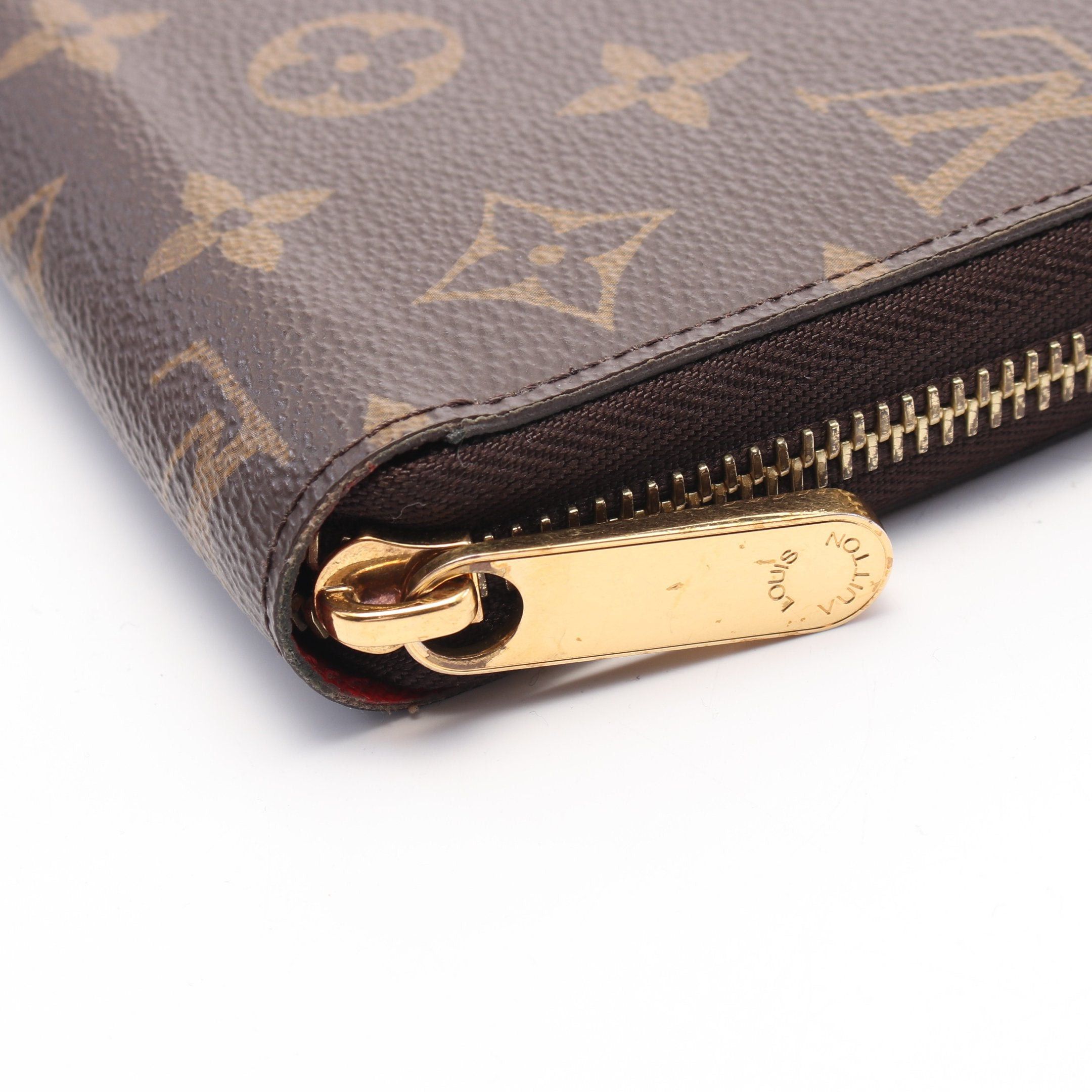 Louis Vuitton Louis Vuitton Zippy Wallet Monogram Coquelicot Round Zipper Long Brown Red Size ONE SIZE - 8 Thumbnail