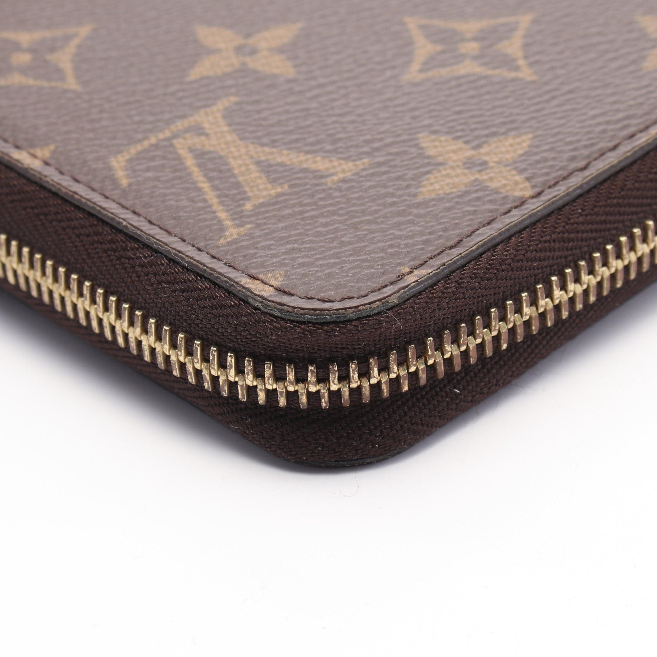 Louis Vuitton Louis Vuitton Zippy Wallet Monogram Coquelicot Round Zipper Long Brown Red Size ONE SIZE - 9 Thumbnail