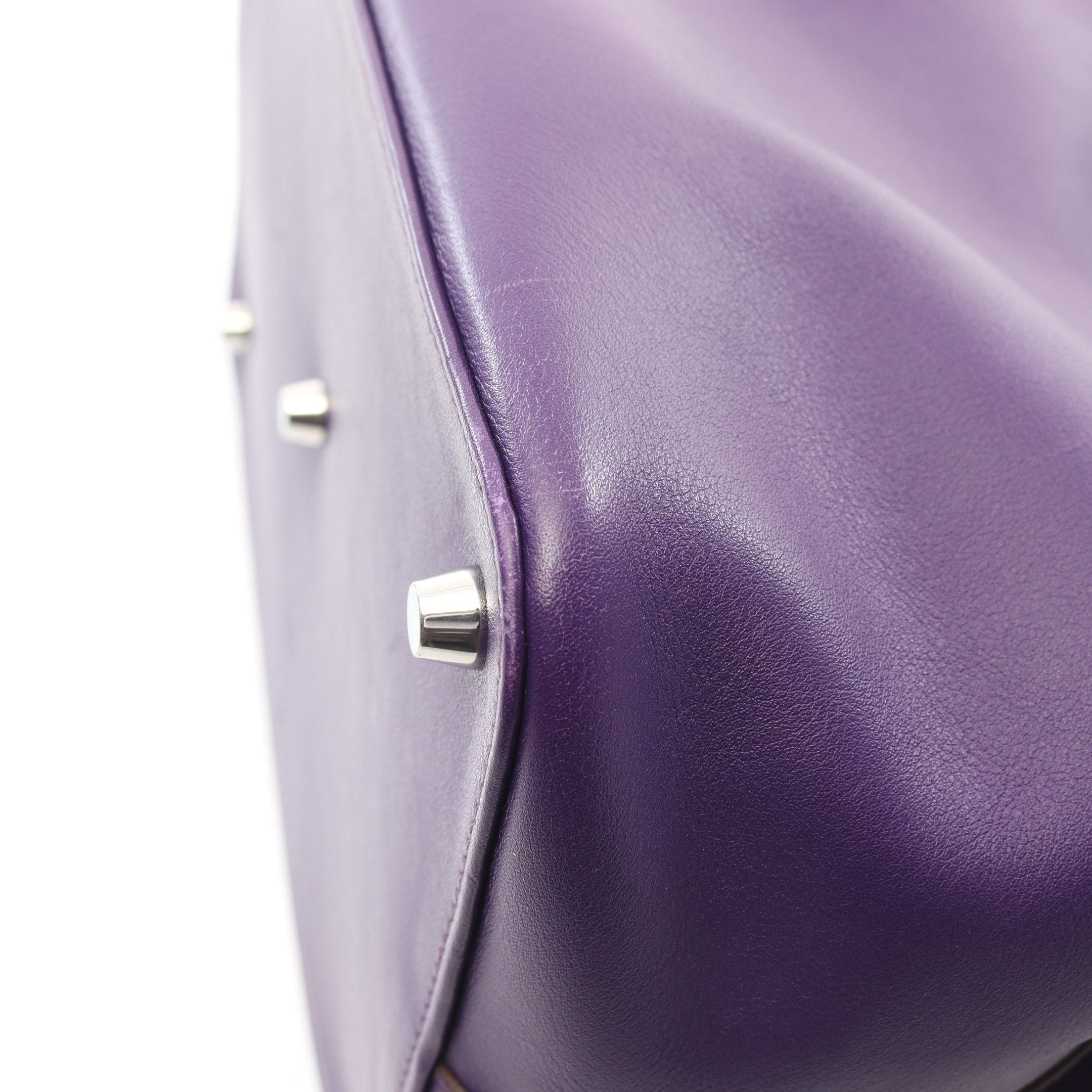 Hermes Hermes Toolbox 26 Anemone Handbag Veau Swift Purple Silver Hardware □ R Stamp Size ONE SIZE - 9 Thumbnail