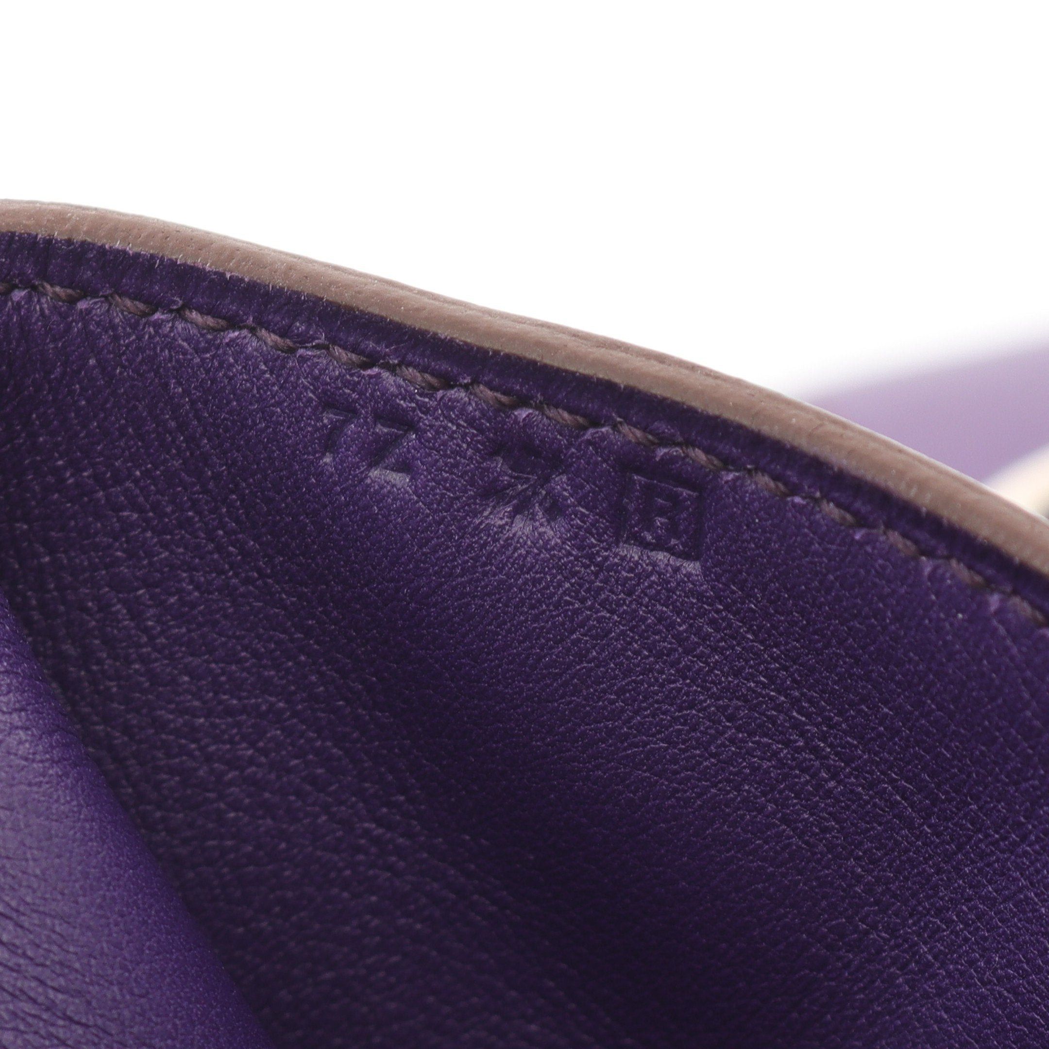 Hermes Hermes Toolbox 26 Anemone Handbag Veau Swift Purple Silver Hardware □ R Stamp Size ONE SIZE - 5 Thumbnail