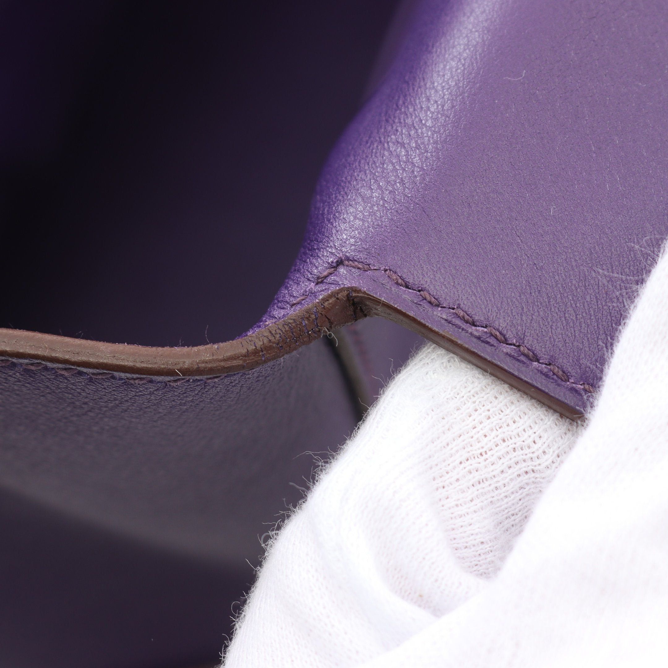 Hermes Hermes Toolbox 26 Anemone Handbag Veau Swift Purple Silver Hardware □ R Stamp Size ONE SIZE - 12 Thumbnail