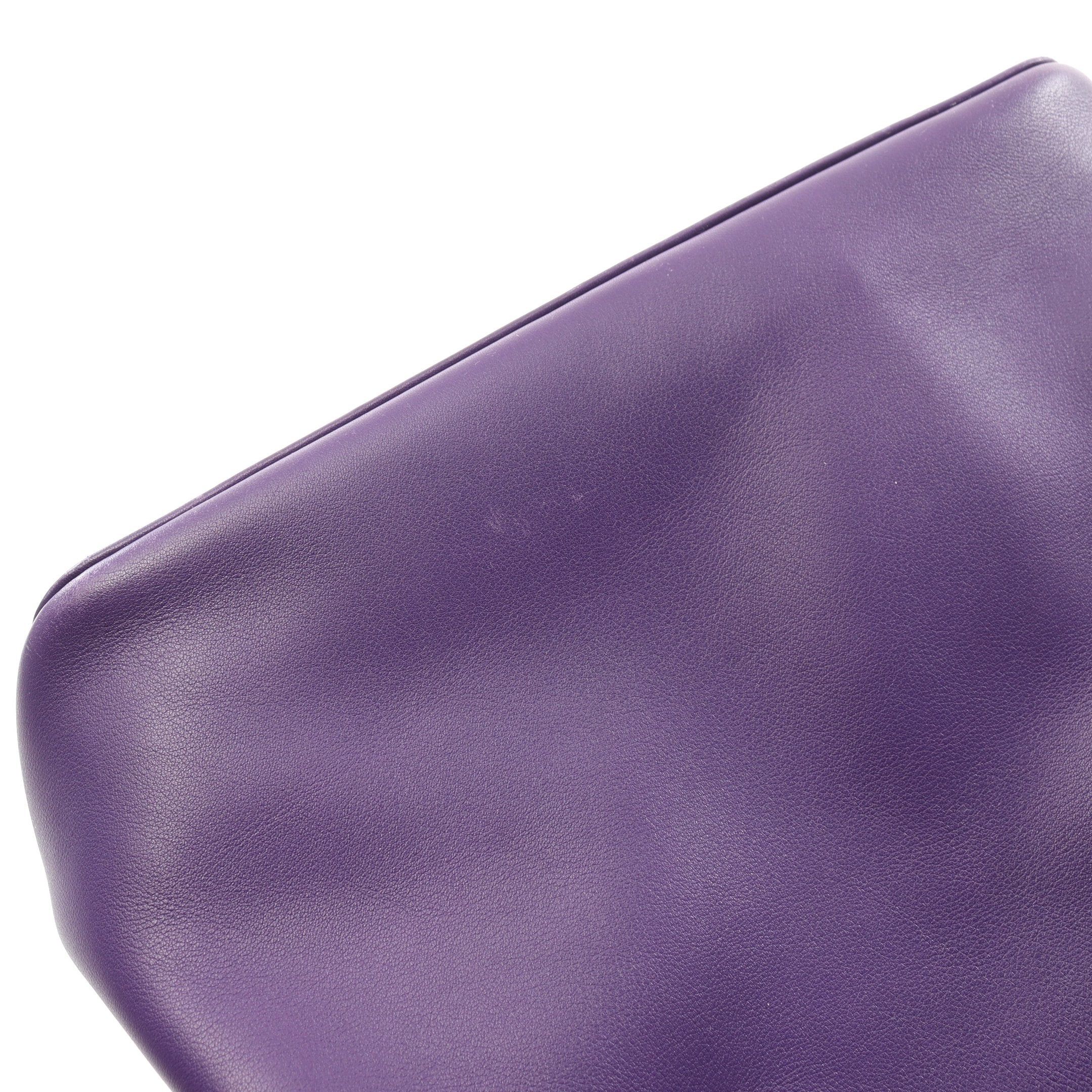 Hermes Hermes Toolbox 26 Anemone Handbag Veau Swift Purple Silver Hardware □ R Stamp Size ONE SIZE - 11 Thumbnail
