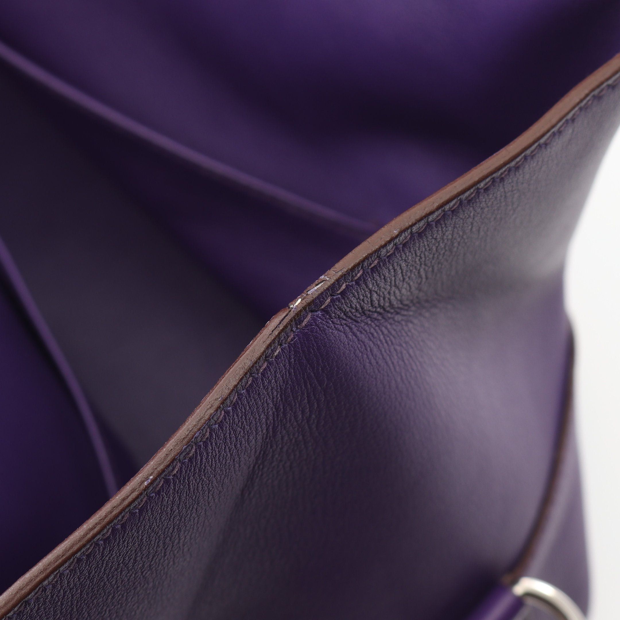 Hermes Hermes Toolbox 26 Anemone Handbag Veau Swift Purple Silver Hardware □ R Stamp Size ONE SIZE - 7 Thumbnail