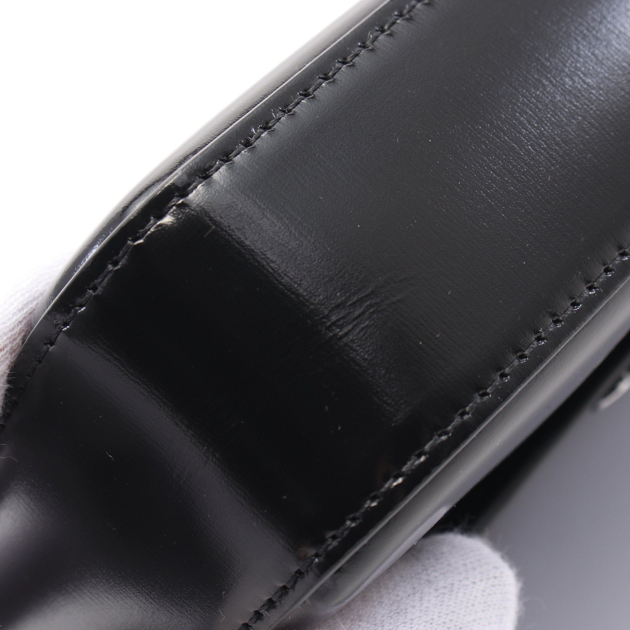 Celine Celine Claude Chain Shoulder Bag Leather Black Size ONE SIZE - 6 Thumbnail