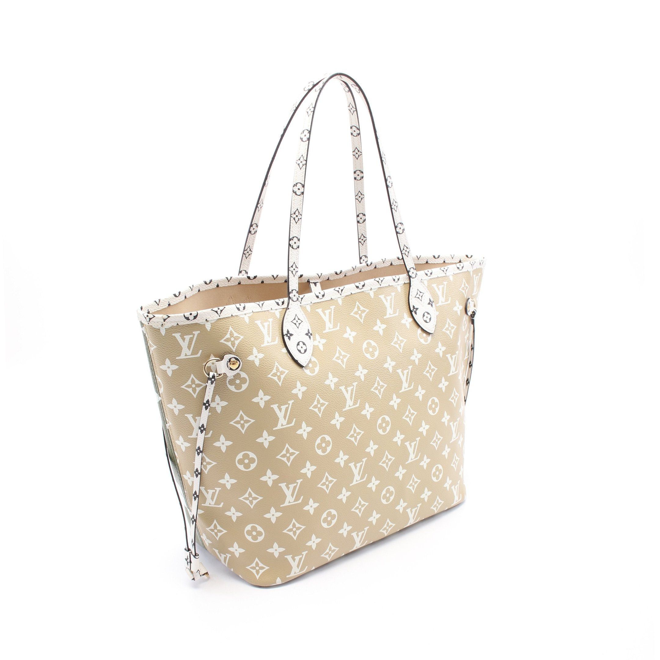 Louis Vuitton Louis Vuitton Neverfull Mm Monogram Giant Shoulder Bag Tote Khaki Green Beige Multicolor Size ONE SIZE - 2 Thumbnail