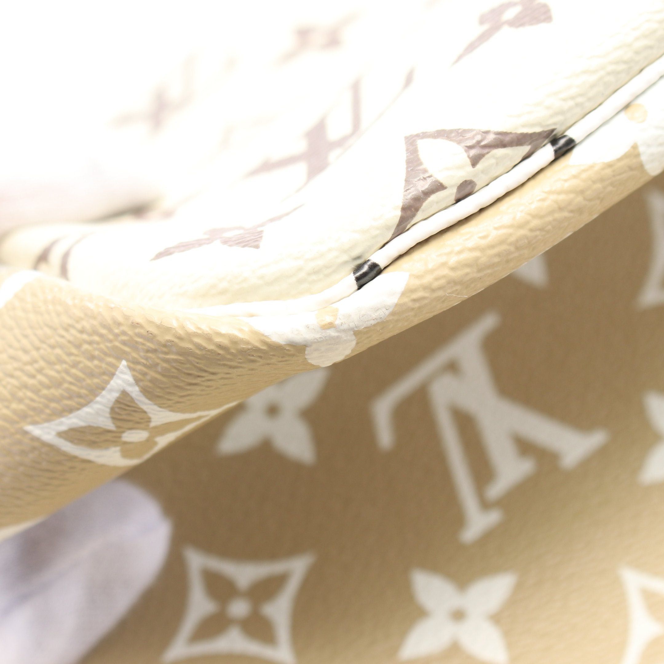 Louis Vuitton Louis Vuitton Neverfull Mm Monogram Giant Shoulder Bag Tote Khaki Green Beige Multicolor Size ONE SIZE - 9 Thumbnail