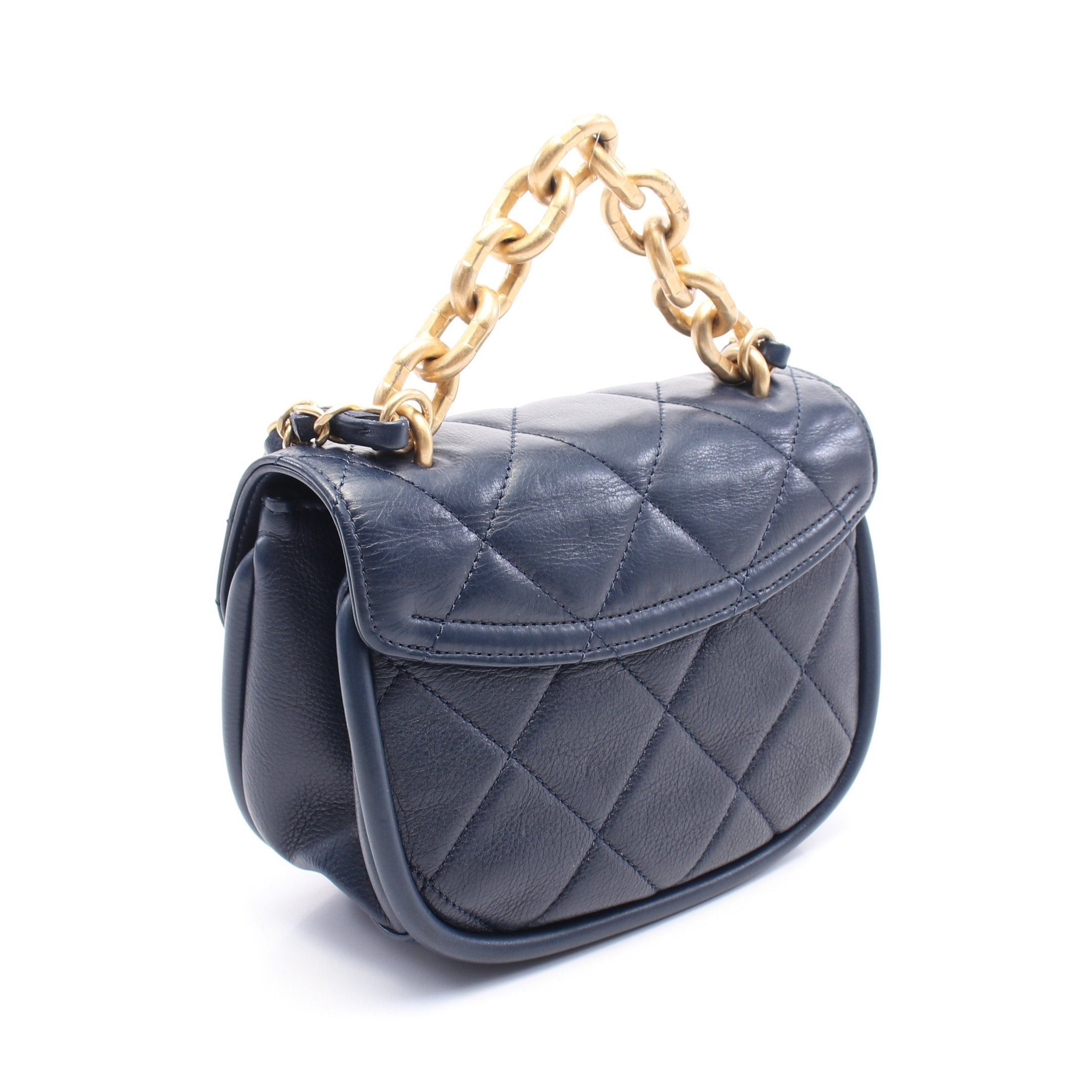 Chanel Chanel Matelasse Chain Shoulder Bag Leather Navy Gold Hardware Size ONE SIZE - 2 Thumbnail