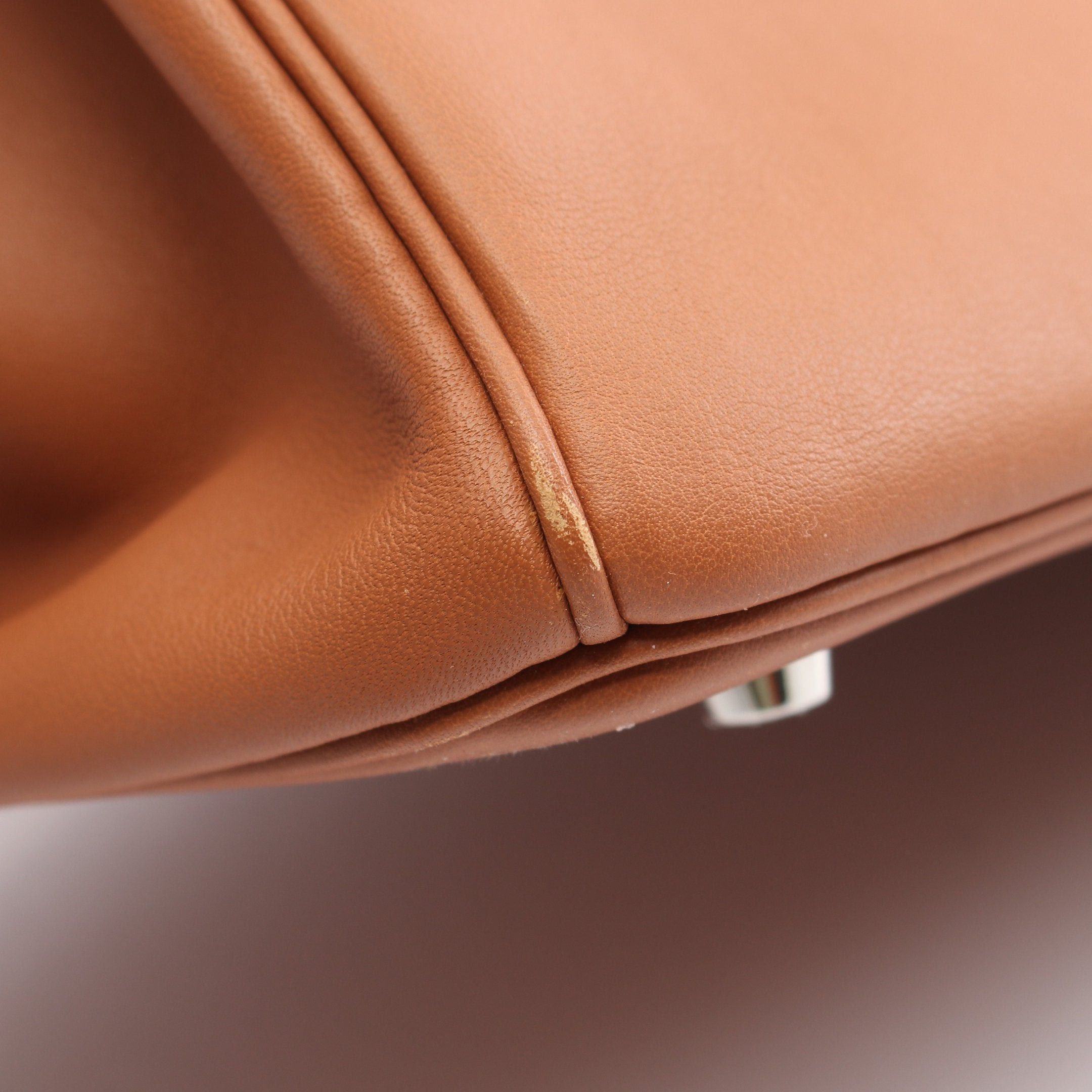 Hermes Hermes Shadow Birkin 35 Gold Handbag Veau Swift Light Brown Silver Hardware D Stamp Size ONE SIZE - 7 Thumbnail