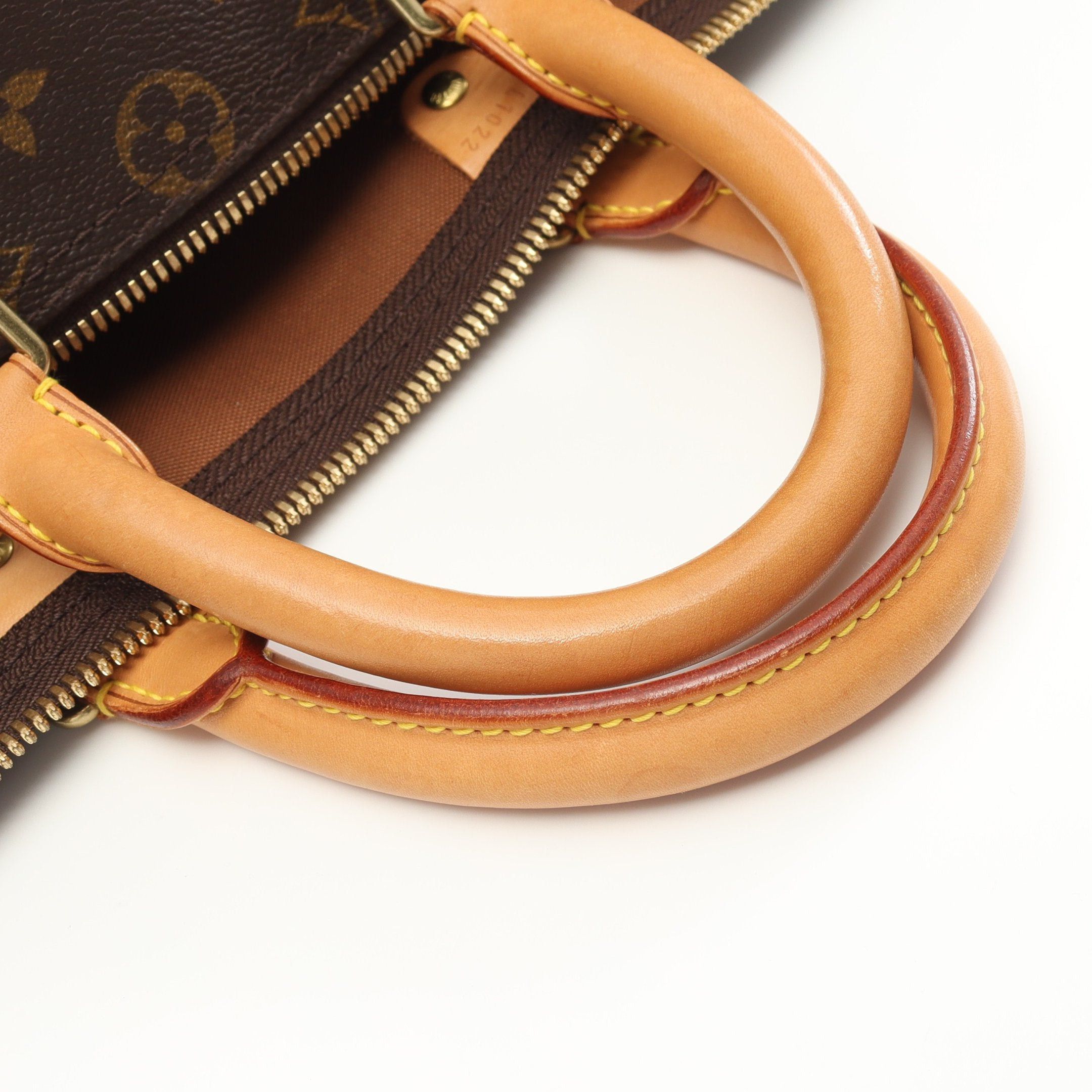 Louis Vuitton Louis Vuitton Keepall 45 Monogram Boston Bag Leather Brown Size ONE SIZE - 8 Thumbnail