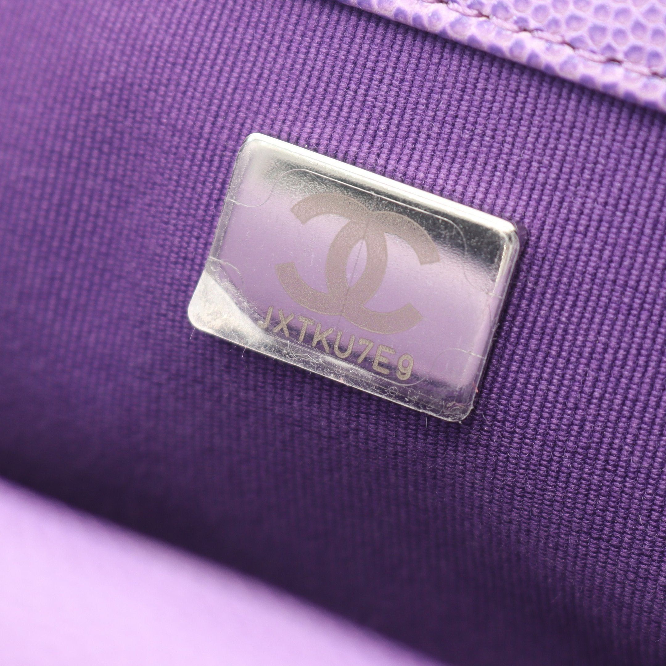 Chanel Chanel Mini Matelasse Chain Shoulder Bag Caviar Skin Purple Metal Fittings Gradation Size ONE SIZE - 5 Thumbnail