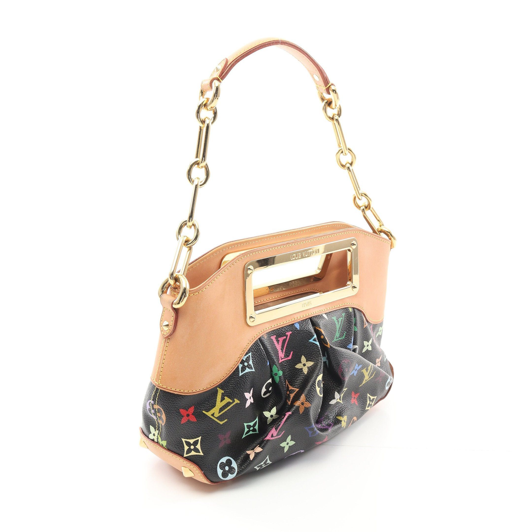 Louis Vuitton Louis Vuitton Judy Pm Monogram Multicolor Noir Chain Shoulder Bag Leather Black Size ONE SIZE - 2 Thumbnail